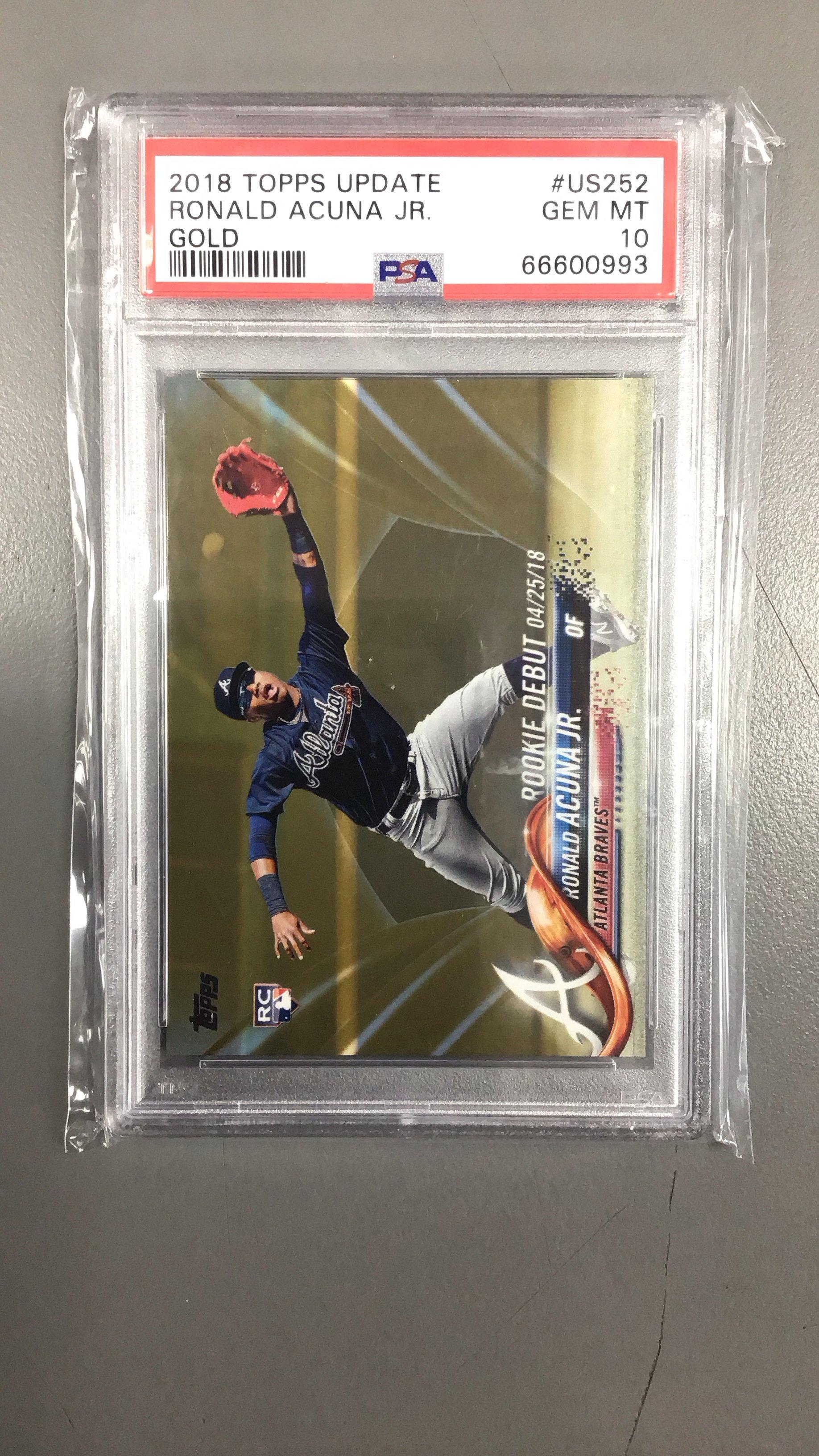 2018 Topps Update Us252 Ronald Acuna Jr. PSA 10