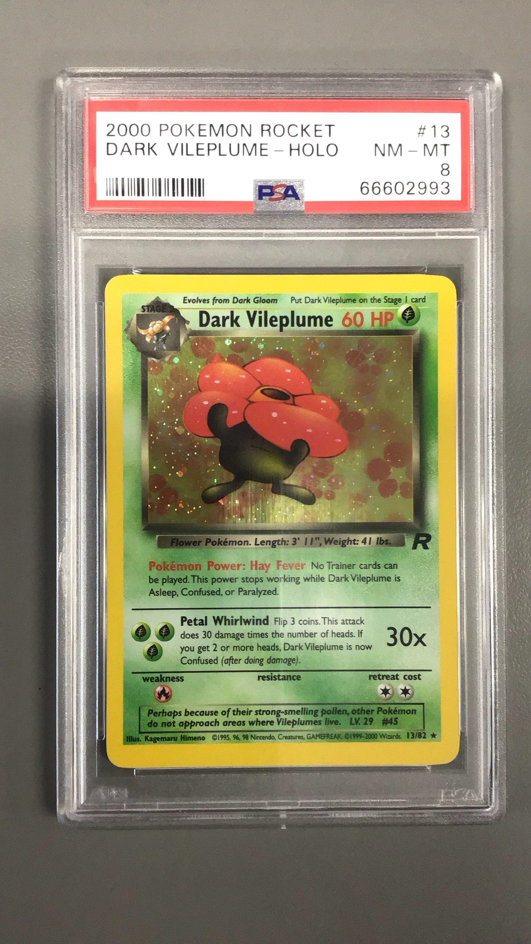 dark vileplume pokemon card DARK VILEPLUME - 30/82 - Team Rocket - Rare - Pokemon Card - NM