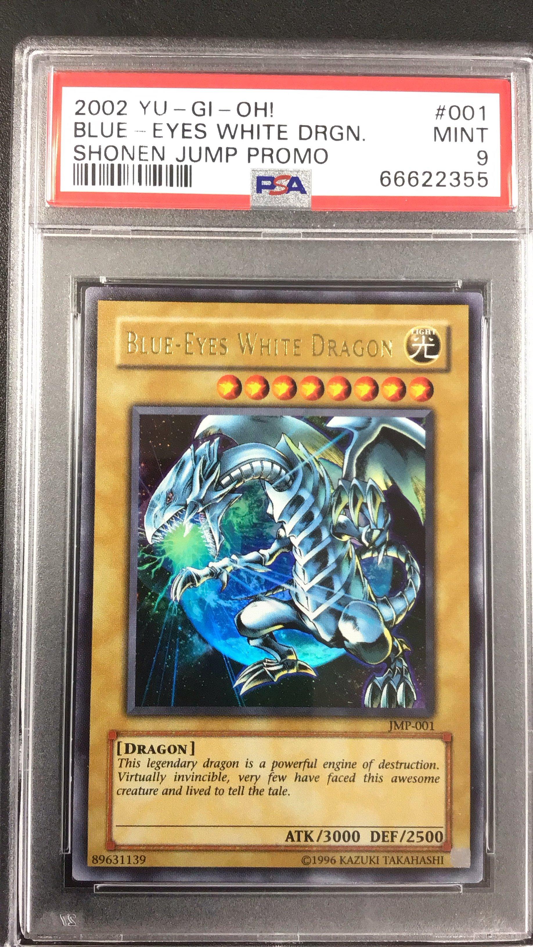 2002 Yu-gi-oh! Shonen Jump Promo 001 Blue-eyes White Dragon PSA 9