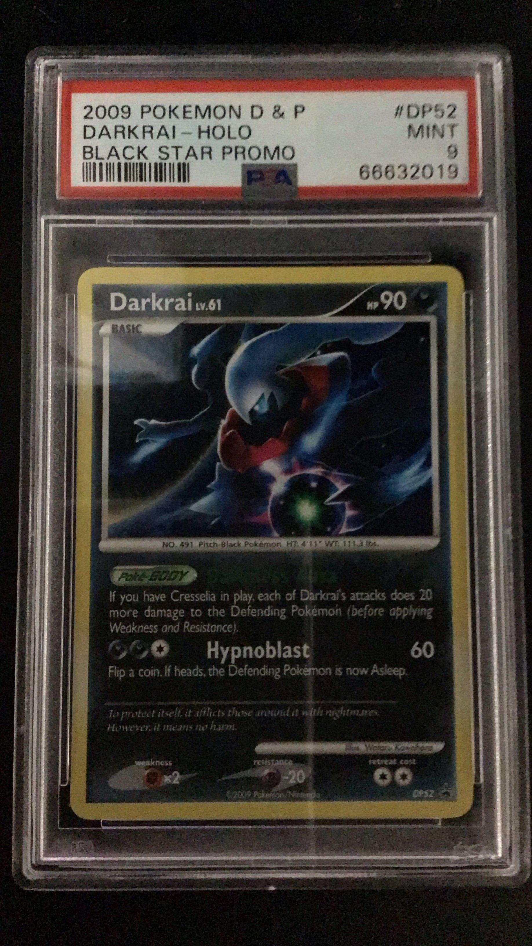 2009 Pokemon Diamond & Pearl Black Star Promo Dp52 Darkrai-holo PSA 9