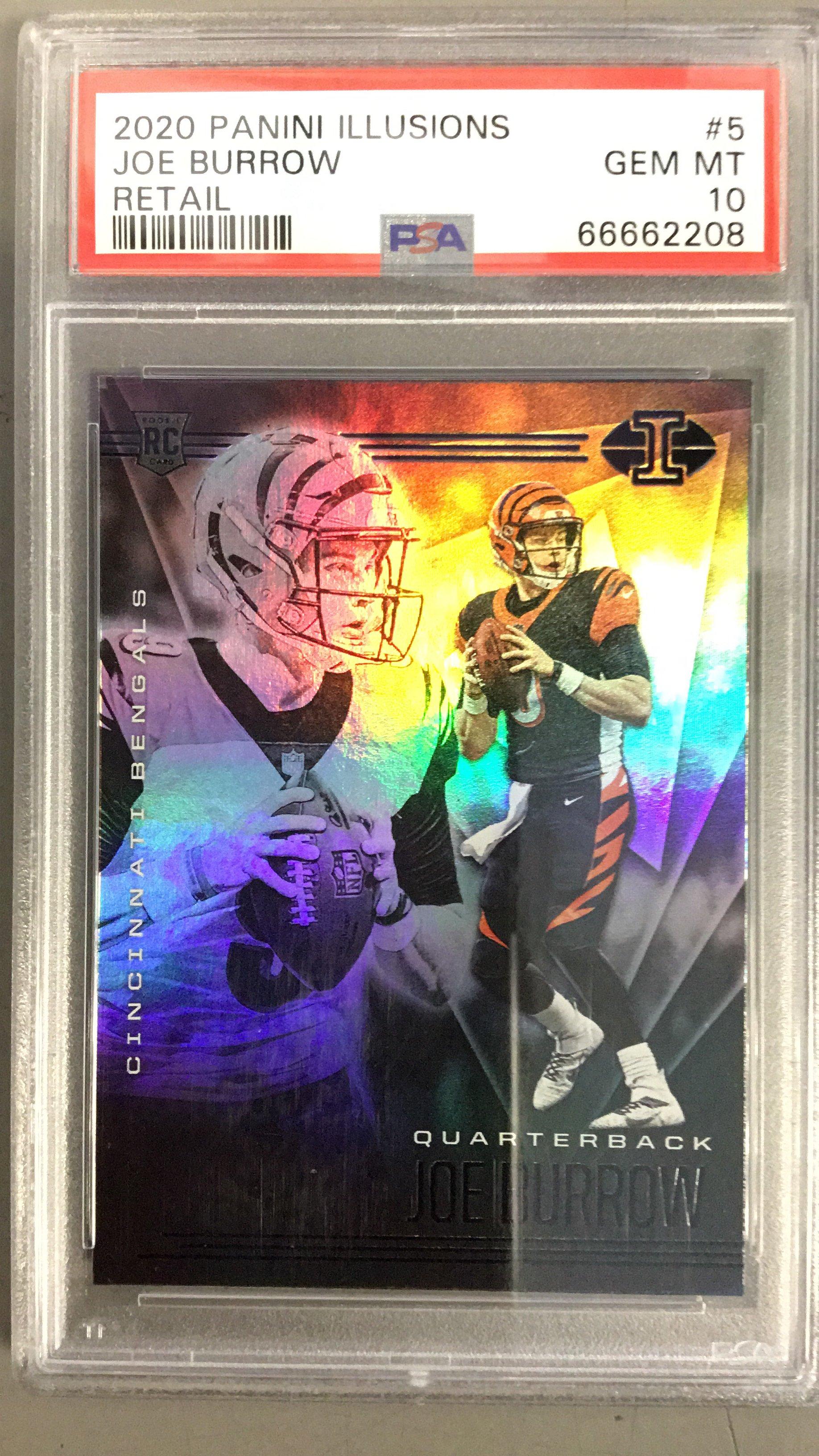 2020 Panini Illusions 5 Joe Burrow PSA 10