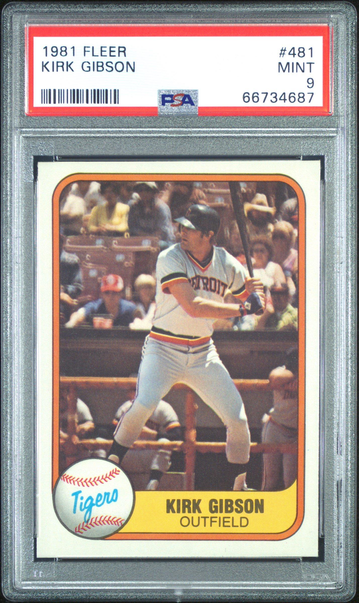 1981 Fleer 481 Kirk Gibson PSA 9 | GameStop