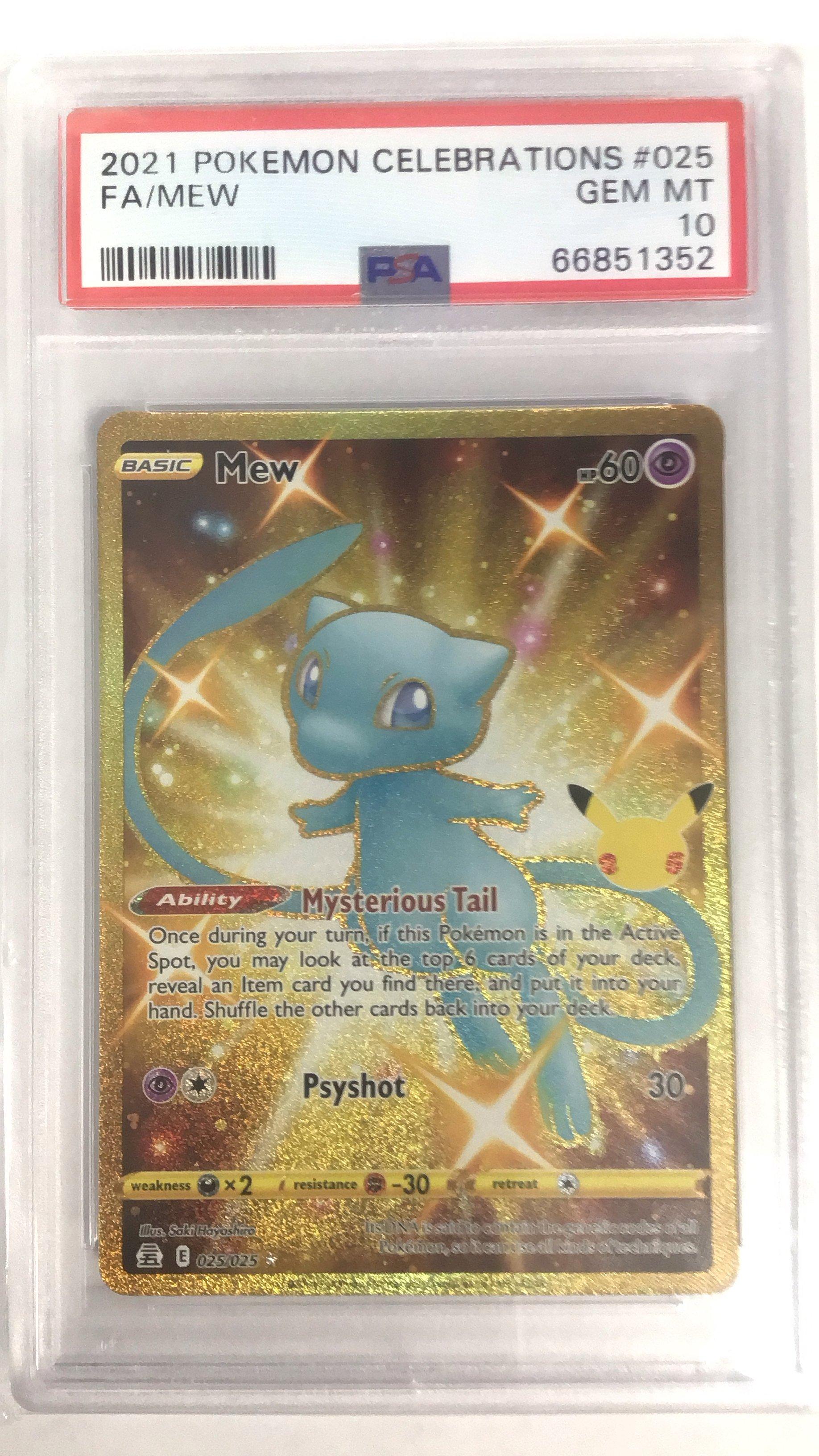 2021 Pokemon Celebrations 025 Full Art/mew PSA 10 | GameStop