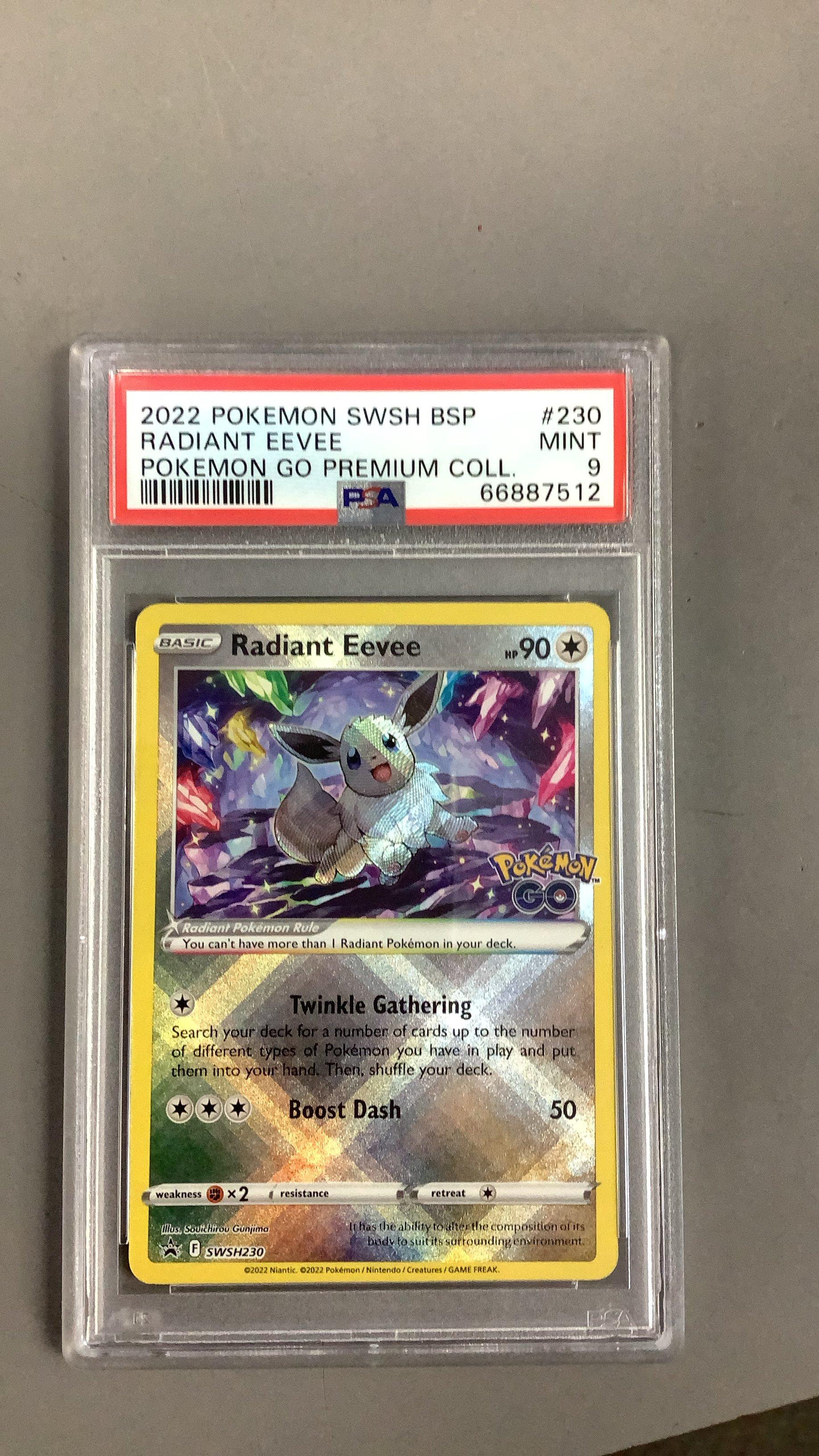 2022 Pokemon Swsh Black Star Promo 230 Radiant Eevee PSA 9 | GameStop