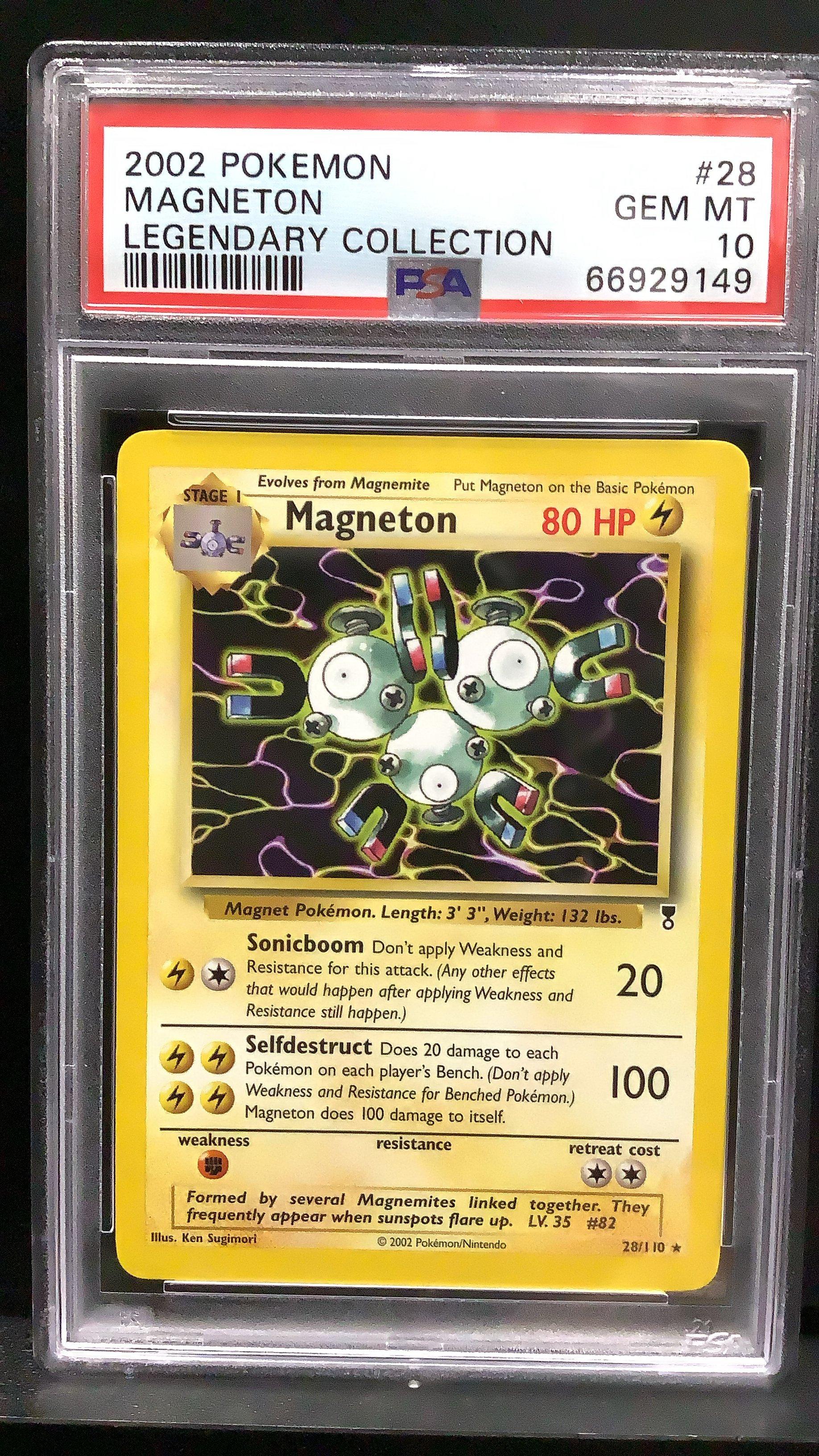 2002 Pokemon Legendary Collection 28 Magneton PSA 10