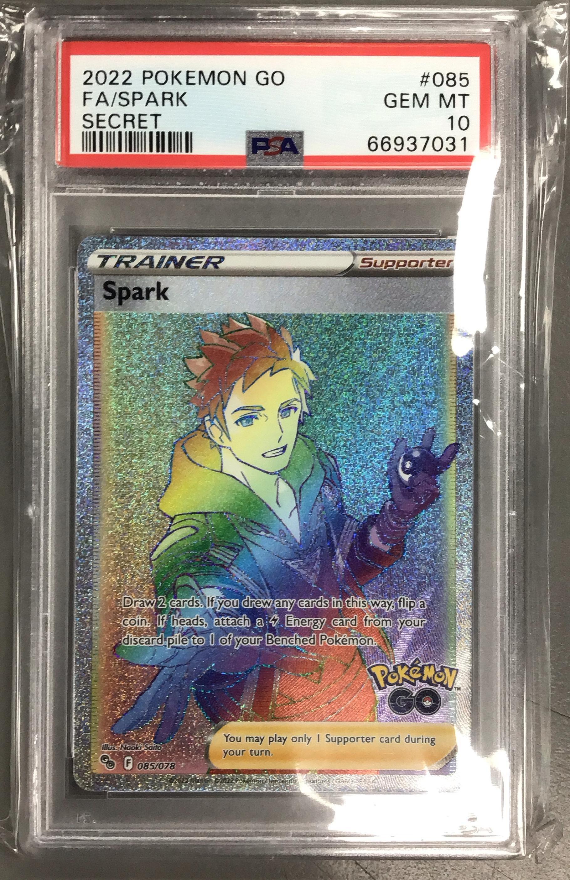 2022 Pokemon Go 085 Full Art/spark Secret PSA