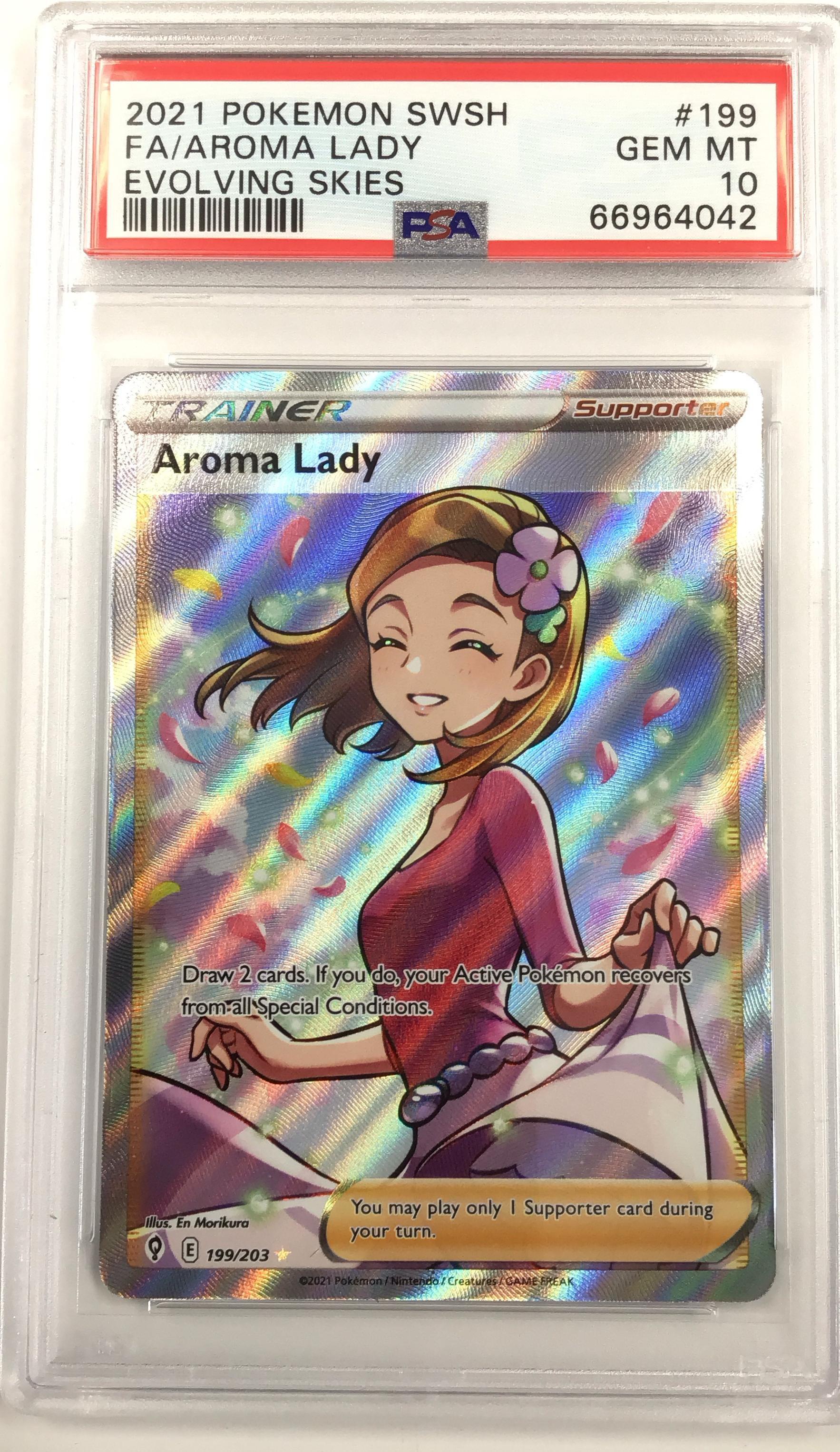aroma lady pokemon card Aroma Lady (199/203) [Sword & Shield: Evolving Skies] main image 1