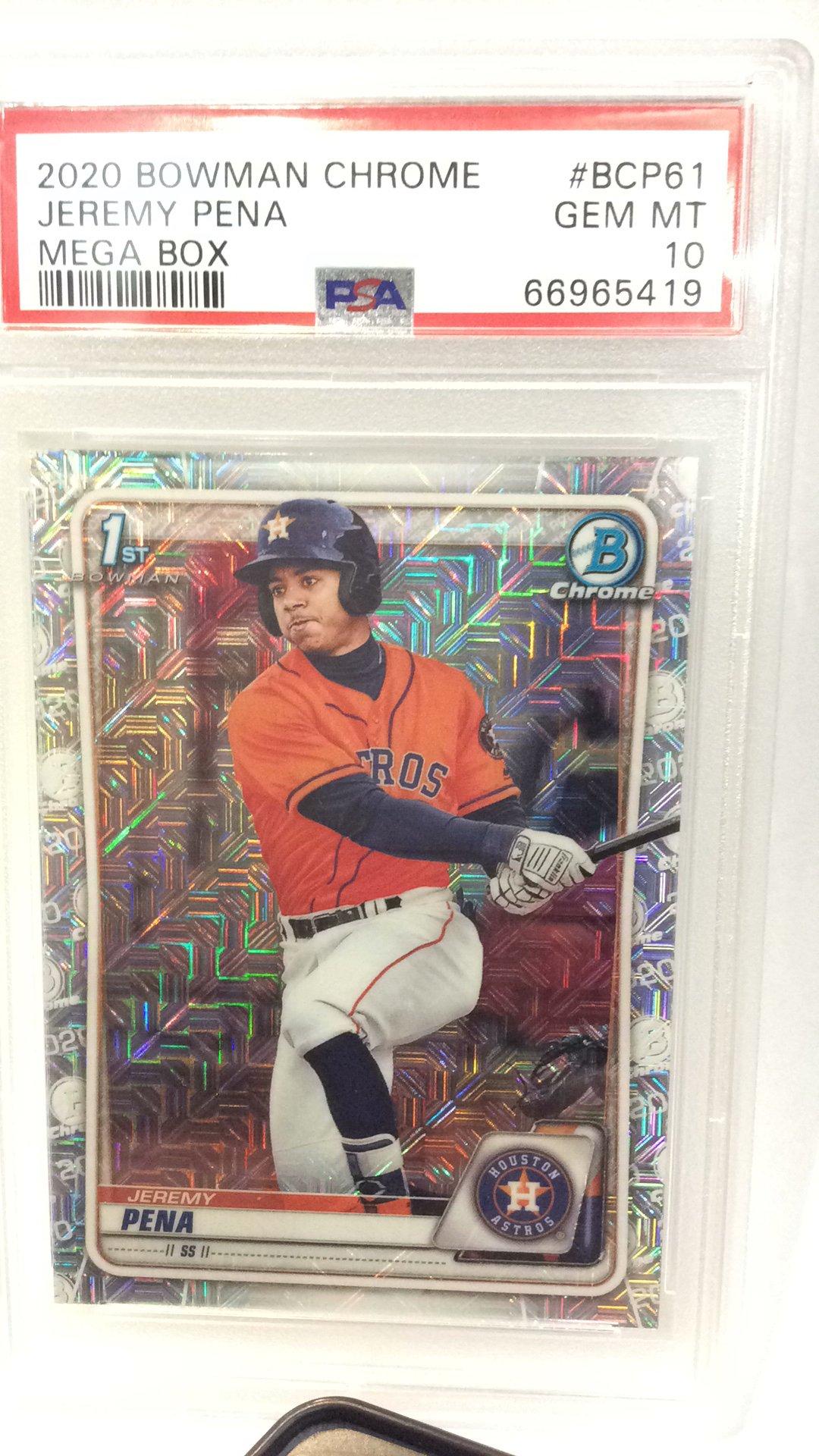 Bowman Chrome Mega Box Bcp Jeremy Pena Psa Gamestop