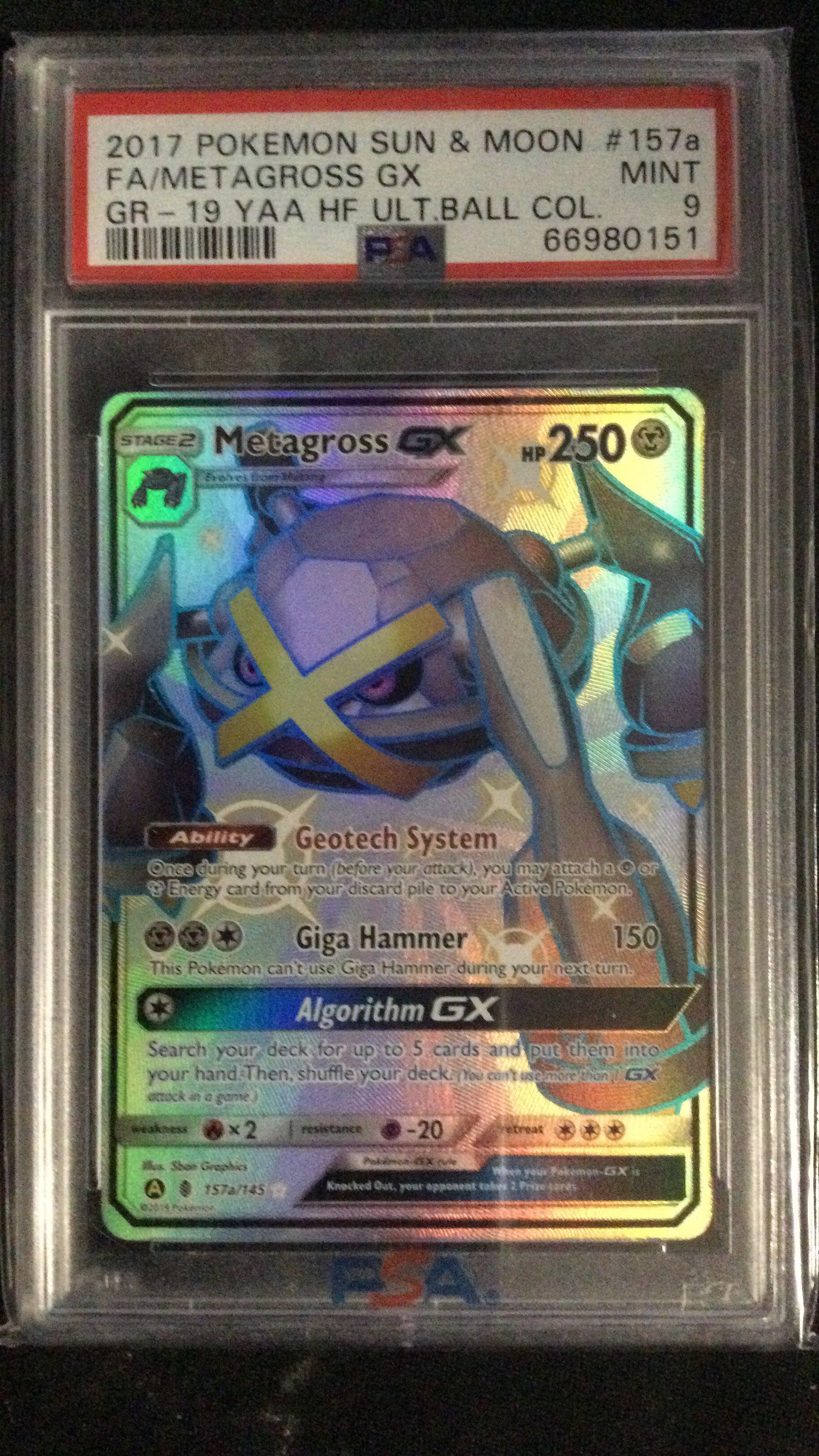 2017 Pokemon Sun & Moon Guardians Rising 157a Full Art/metagross