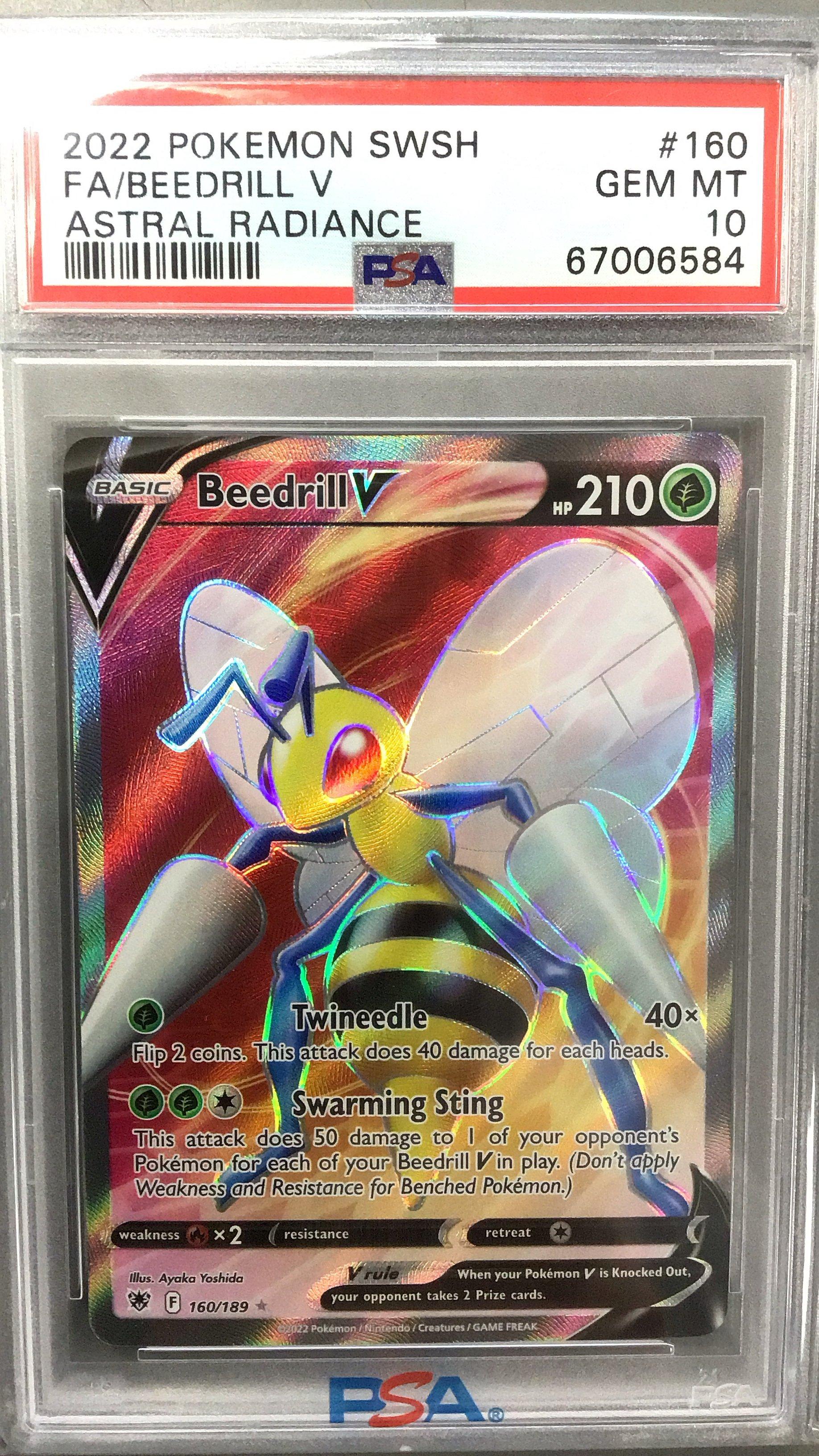 2022 Pokemon Sword & Shield Astral Radiance 160 Full Art/beedrill
