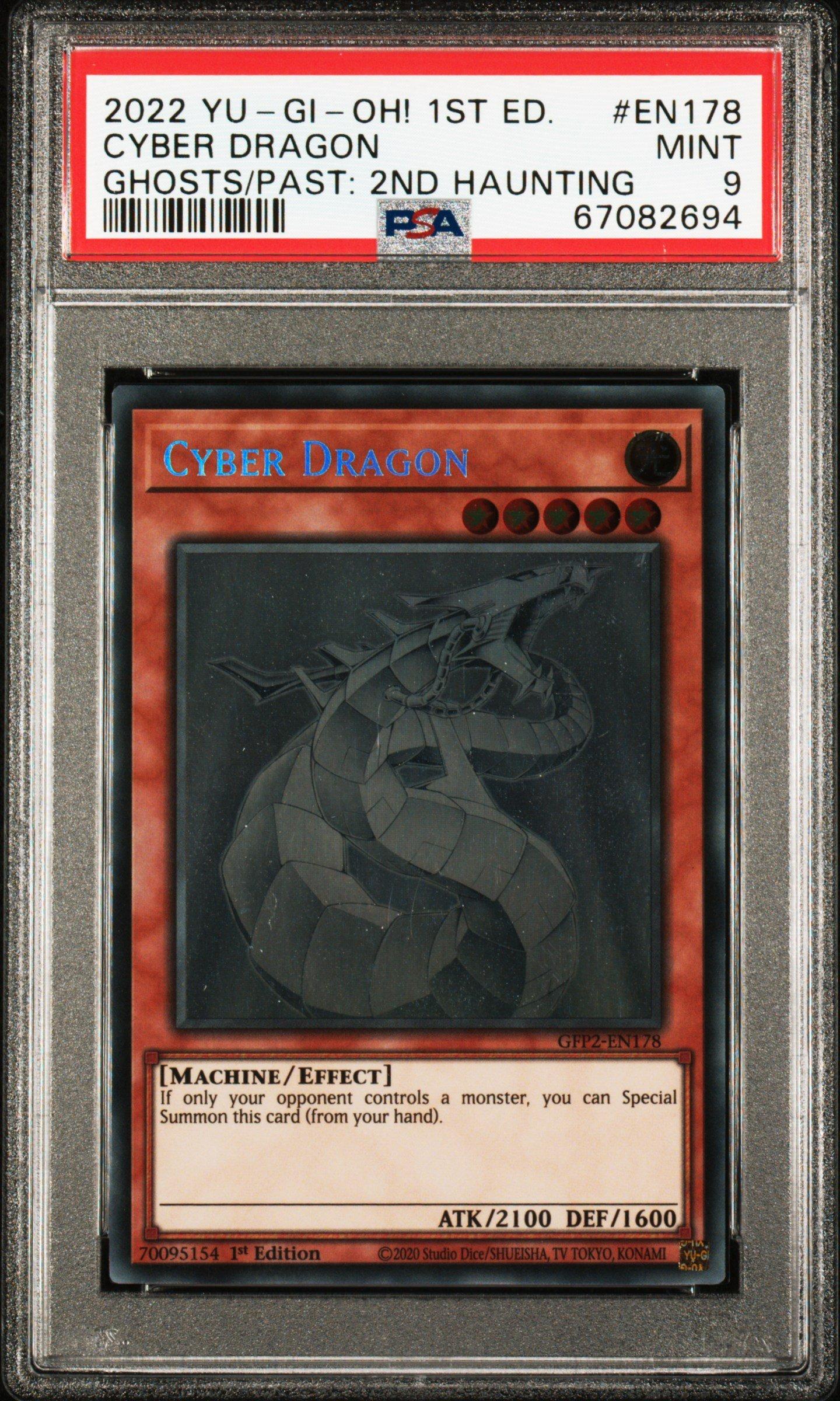 2022 Yu-gi-oh! Gfp2-ghosts From The Past: The 2nd Haunting En178 Cyber Dragon 1st Edition PSA 9
