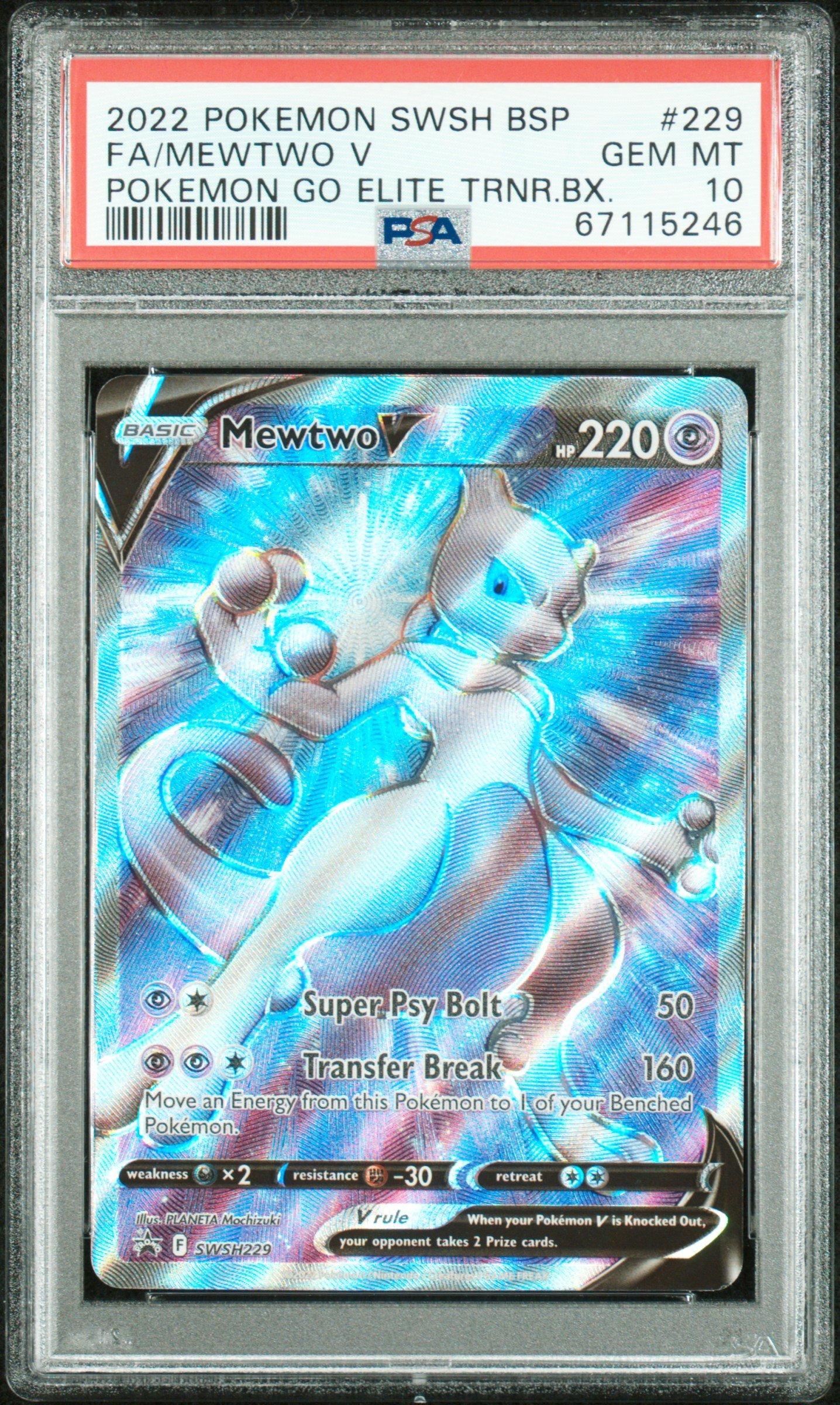 2022 Pokemon Swsh Black Star Promo 229 Fa/mewtwo V PSA 10 | GameStop