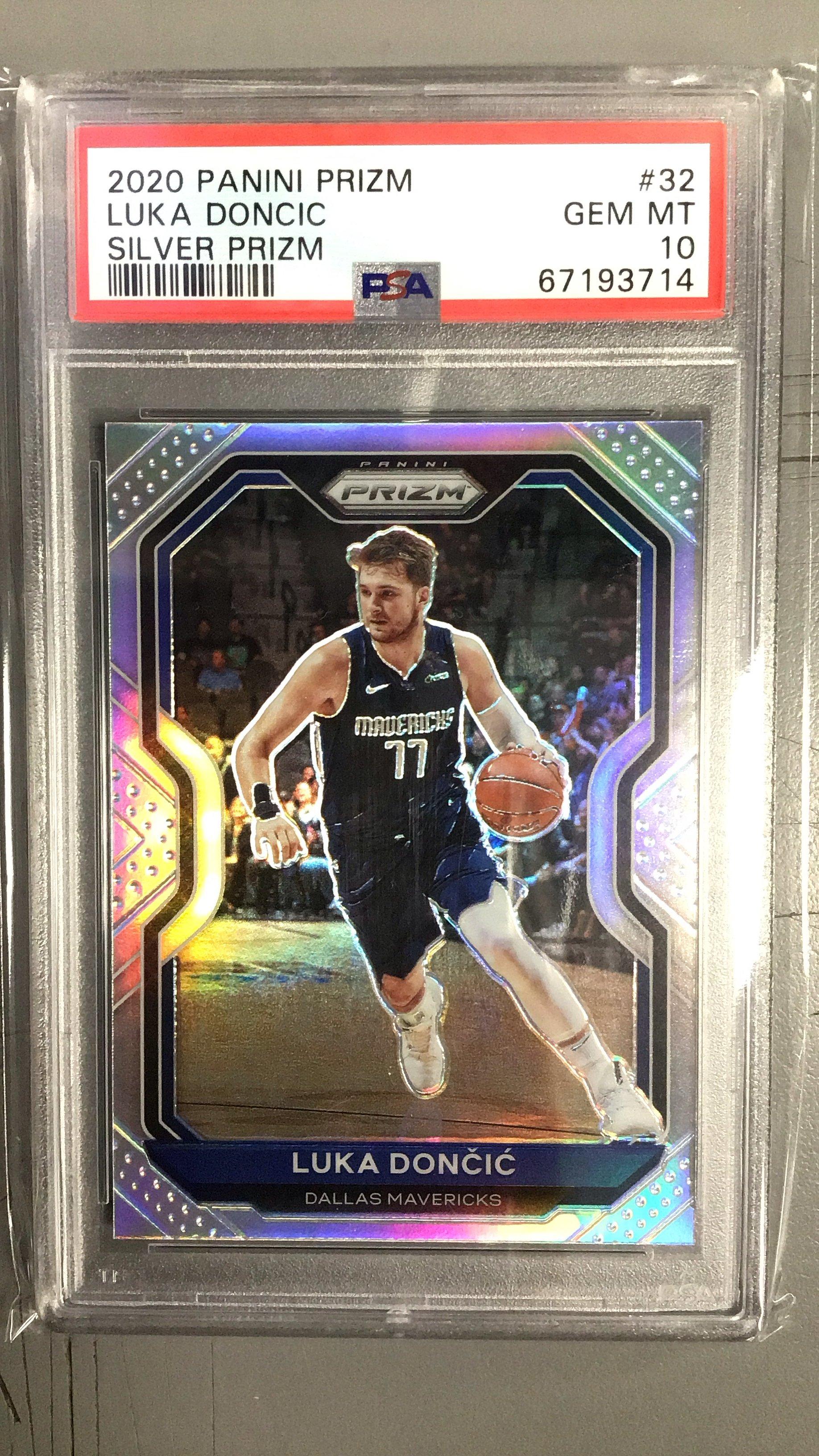 2020 Panini Prizm 32 Luka Doncic Silver Prizm PSA 10