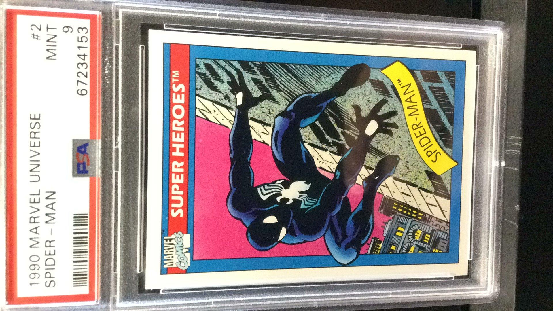 1990 Marvel Universe 2 Spider-man PSA 9