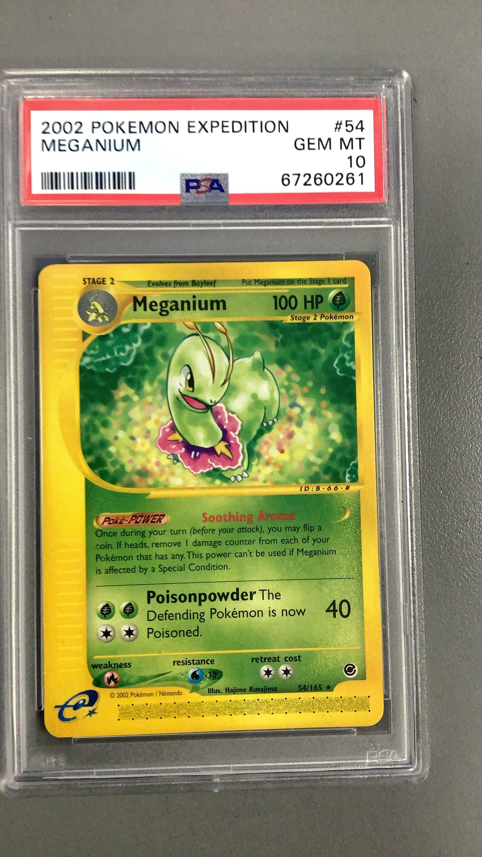 2002 Pokemon Expedition 54 Meganium PSA