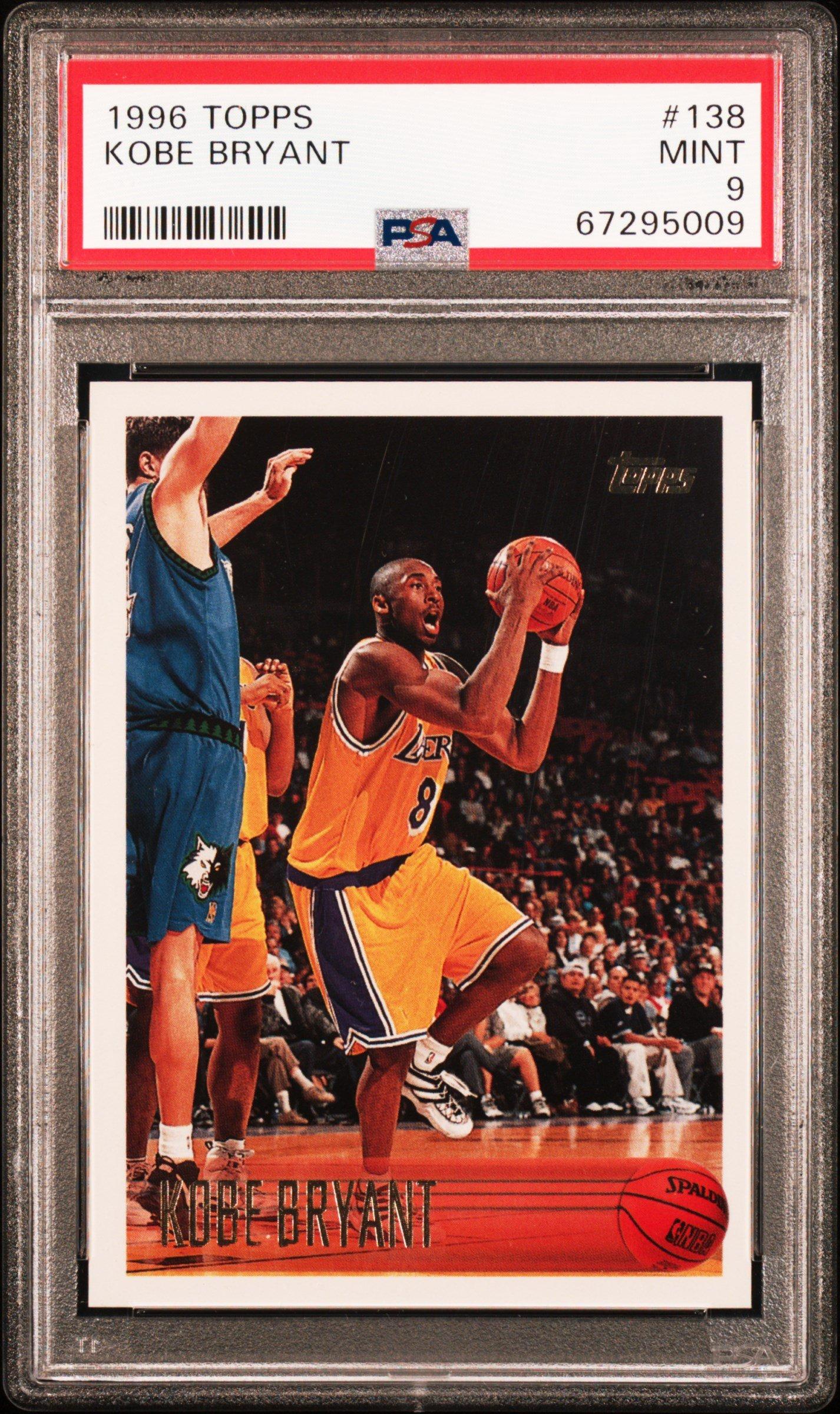 1996 Topps 138 Kobe Bryant PSA 9 Graded Card | GameStop