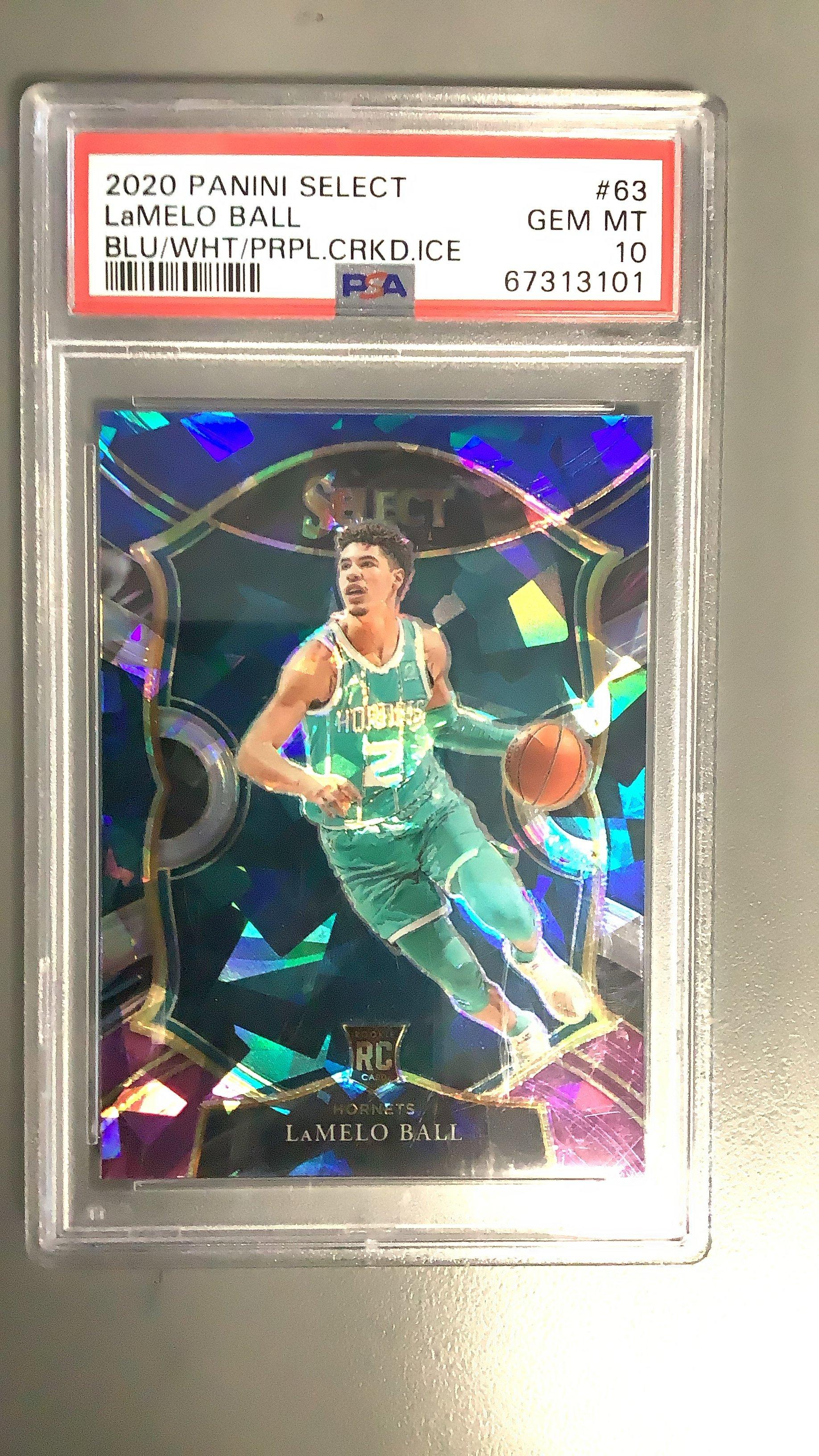 新品✨BALLSEY プレミアムウール la chienne♡プロフ必読☆ 2020 Panini Select 63 Lamelo Ball Blue/white/purple Cracked Ice