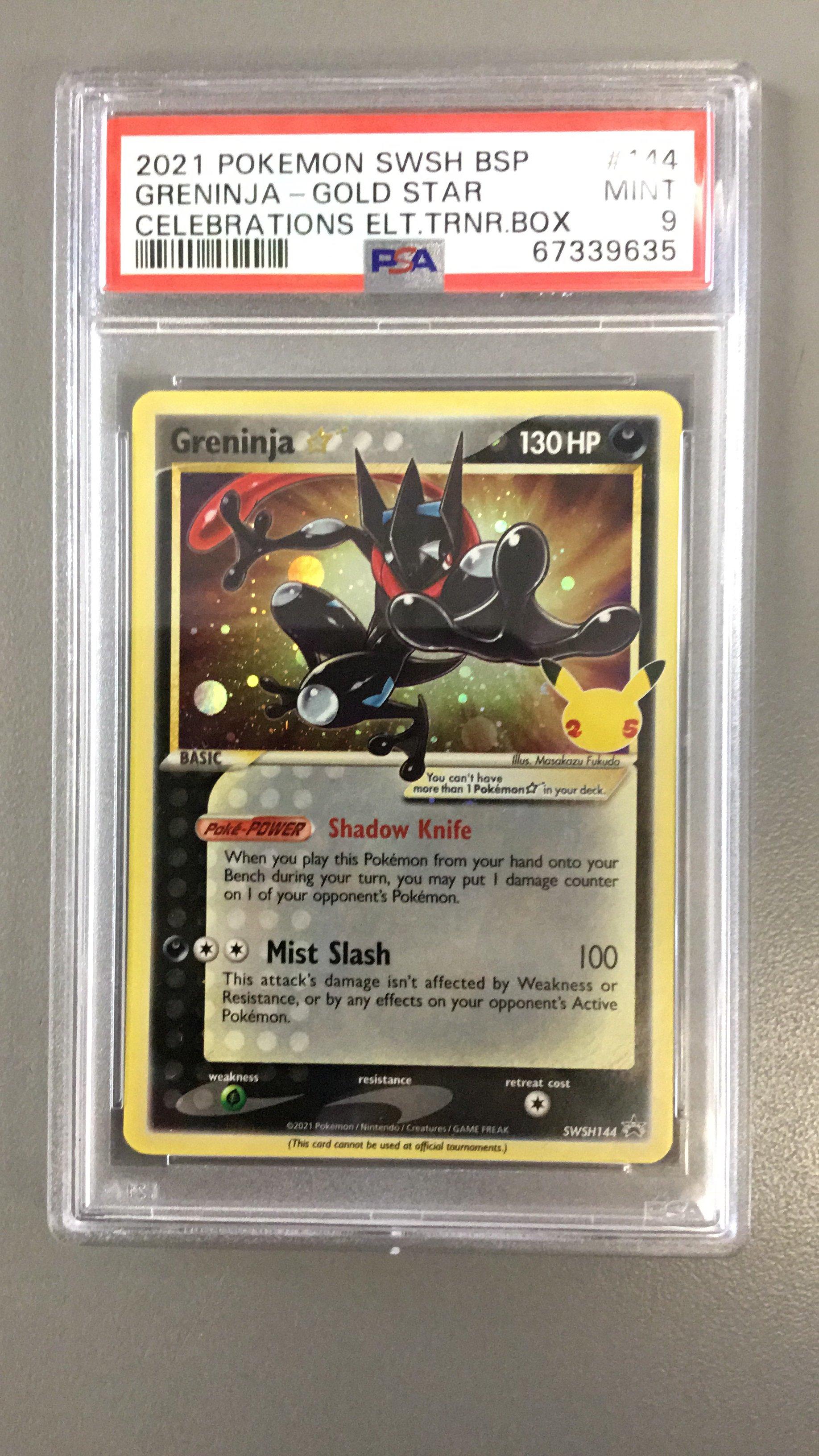 2021 Pokemon Swsh Black Star Promo 144 Greninja-gold Star