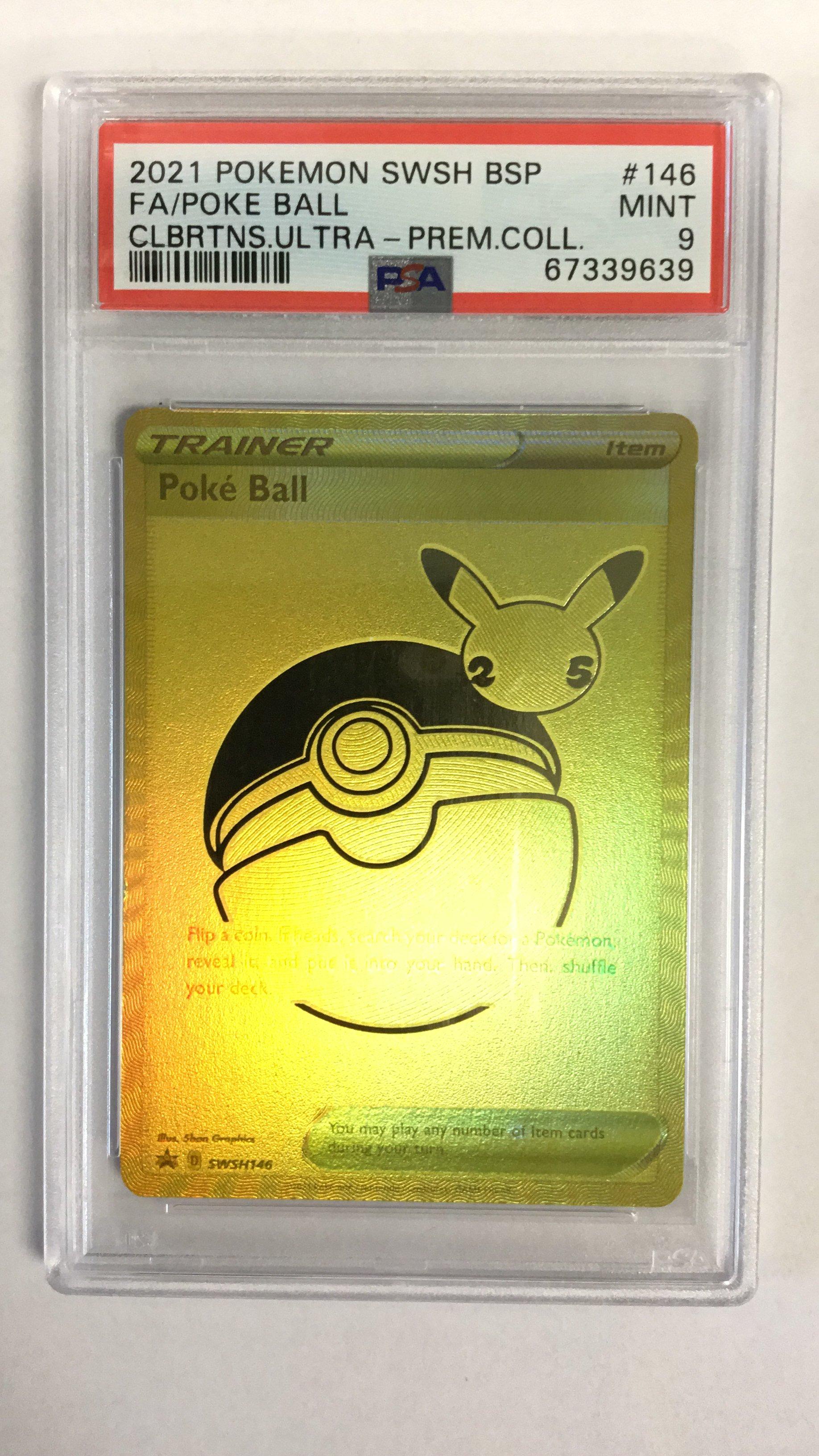 2021 Pokemon Swsh Black Star Promo 146 Fa/poke Ball PSA