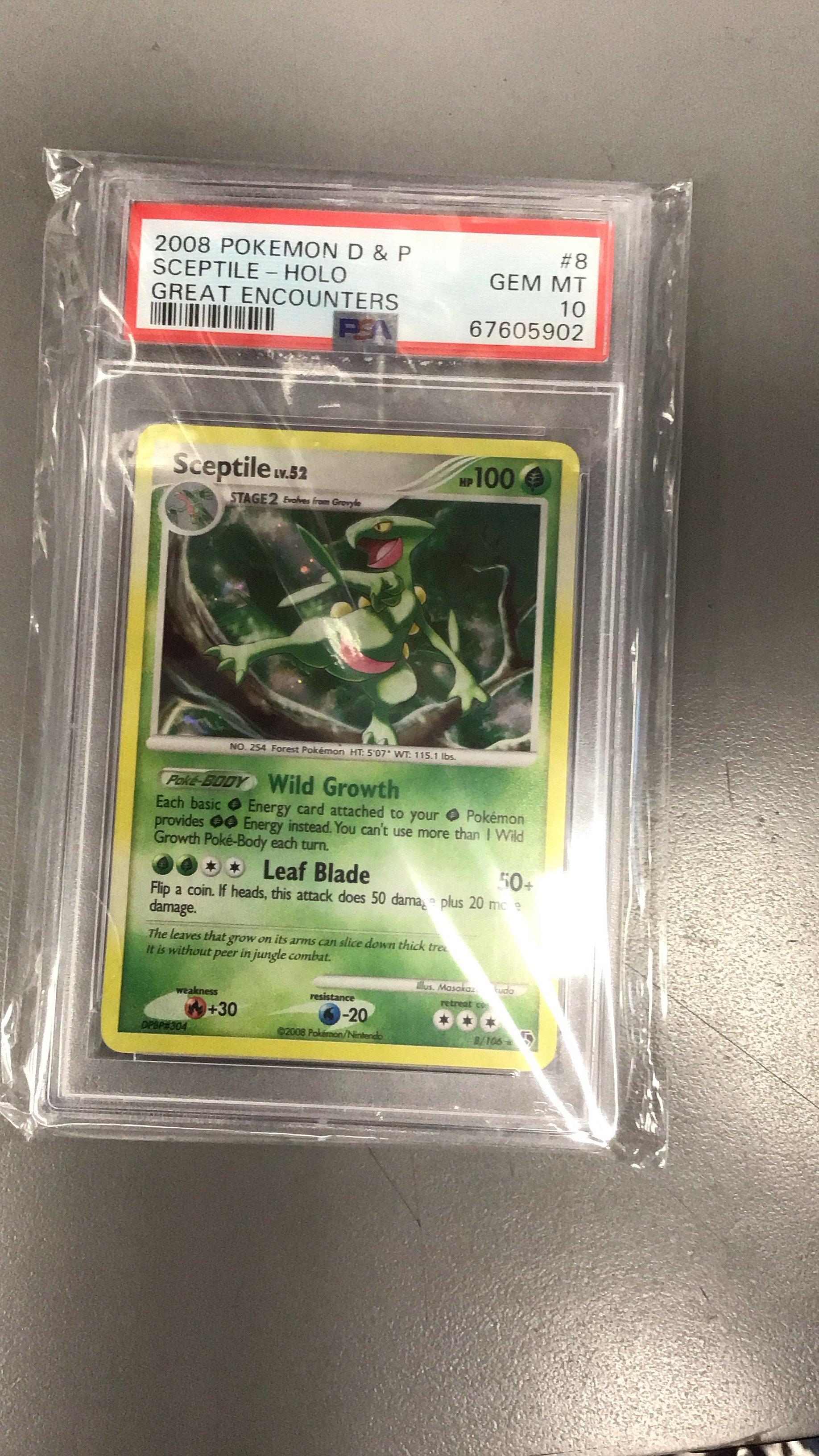 2008 Pokemon Diamond & Pearl Great Encounters 8 Sceptile-holo PSA 10 Graded  Card | GameStop