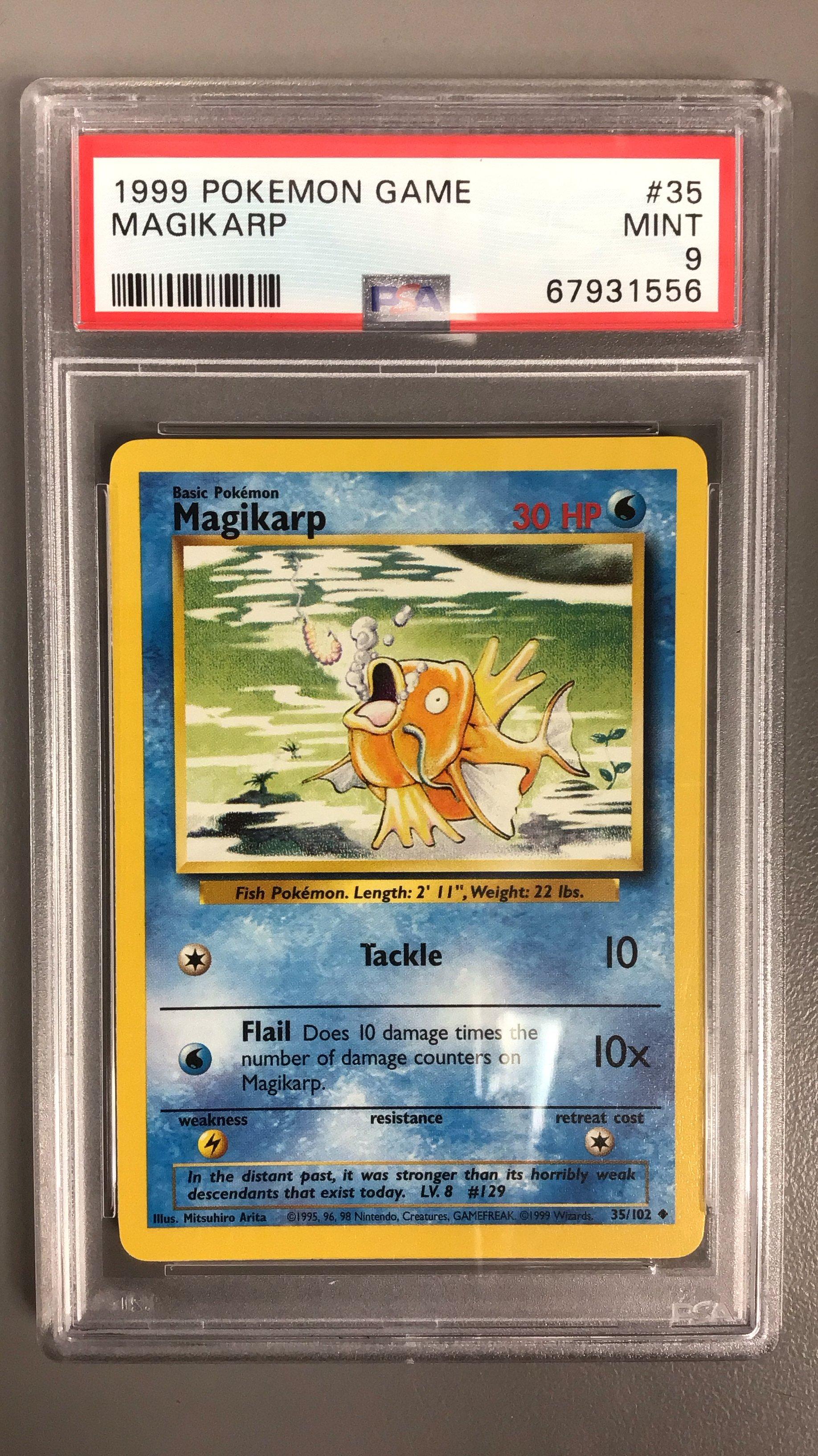 1999 Pokemon Game 35 Magikarp PSA 9 Graded Card | GameStop