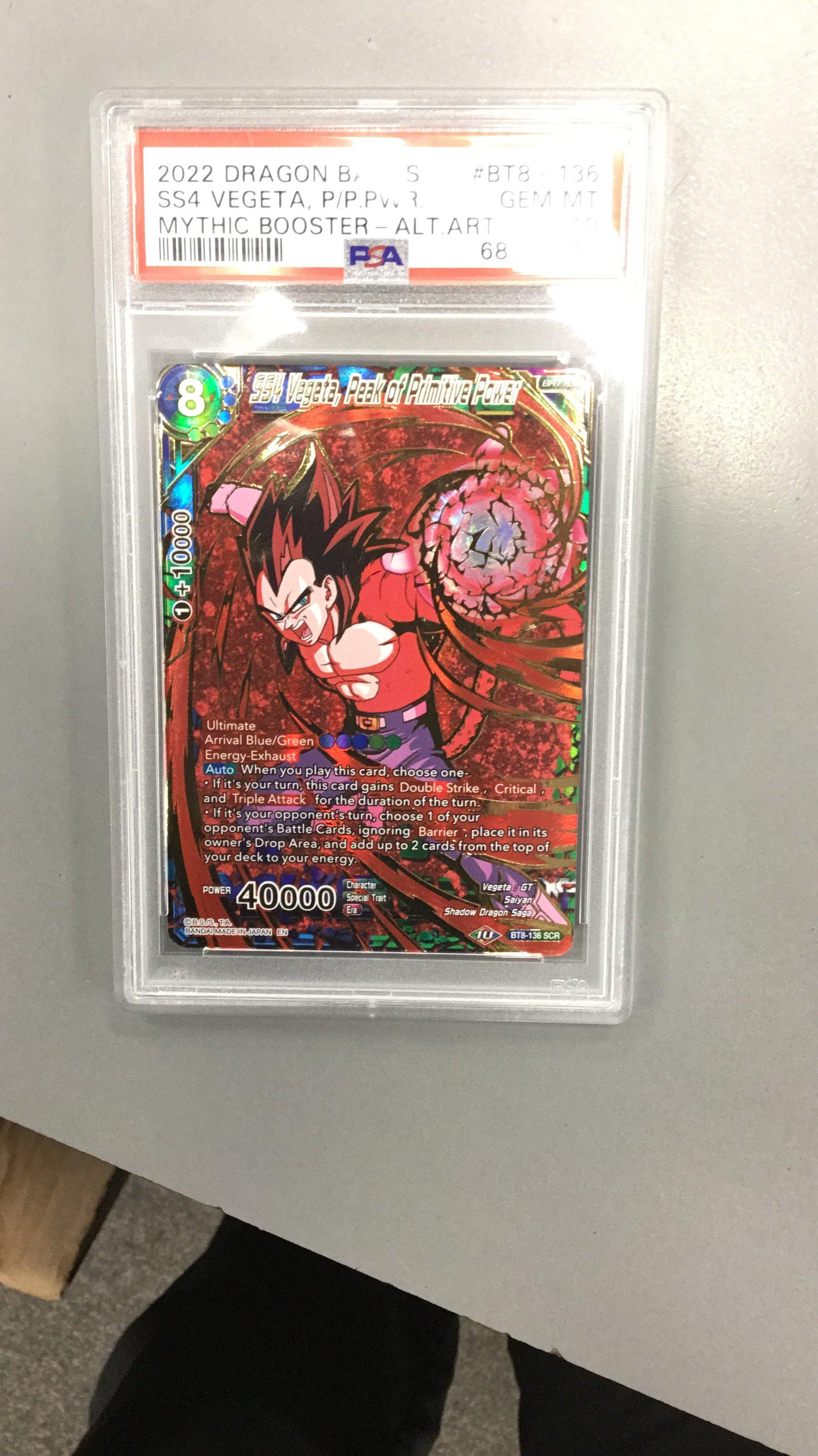 2022 Dragon Ball Super Card Game Mythic Booster Bt8-136 Ss4 Vegeta