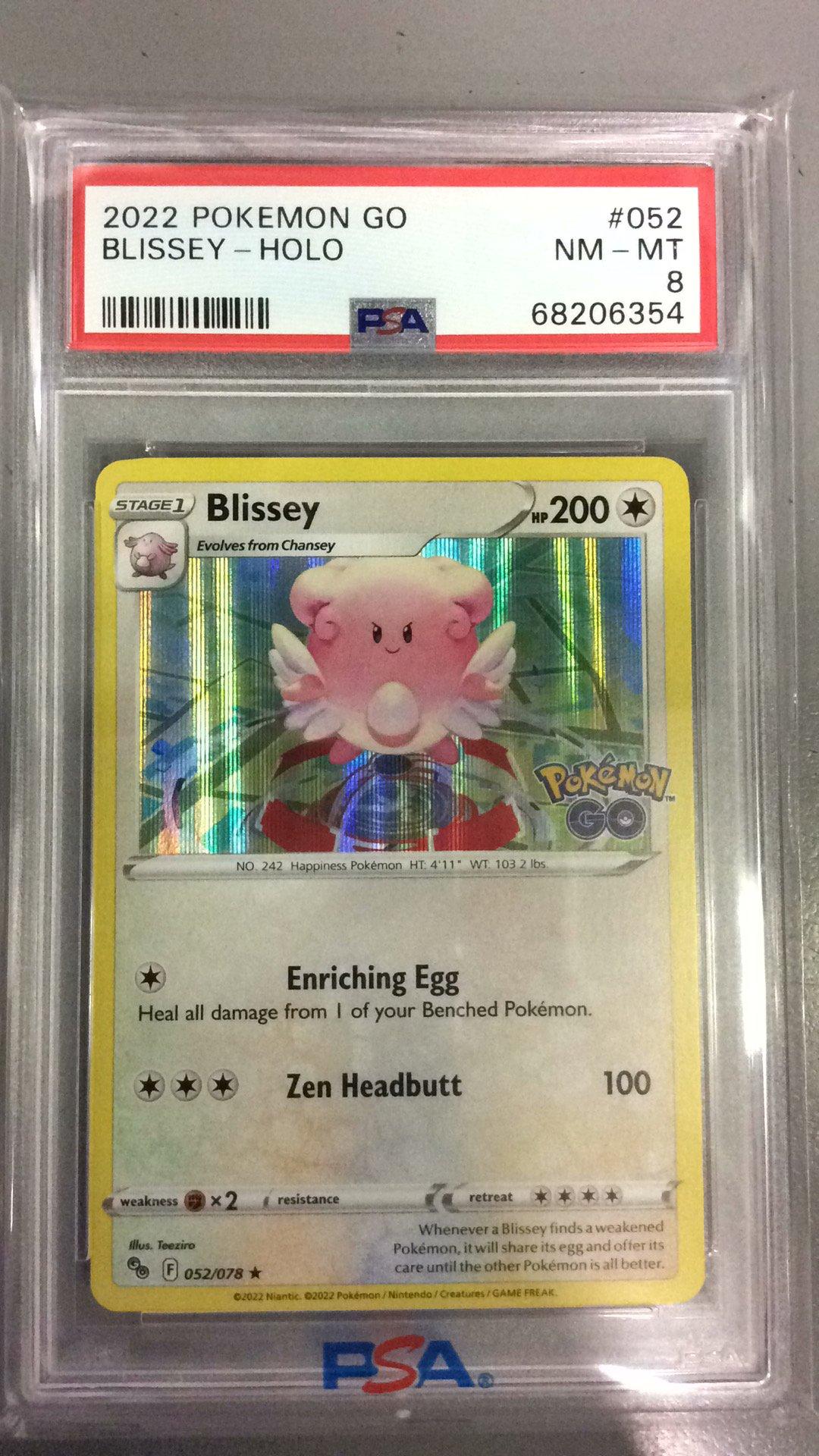 2022 Pokemon Go 052 Blissey-holo PSA 8 Graded Card | GameStop