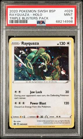 Mint psa shops Graded holo rayquaza pokemon card