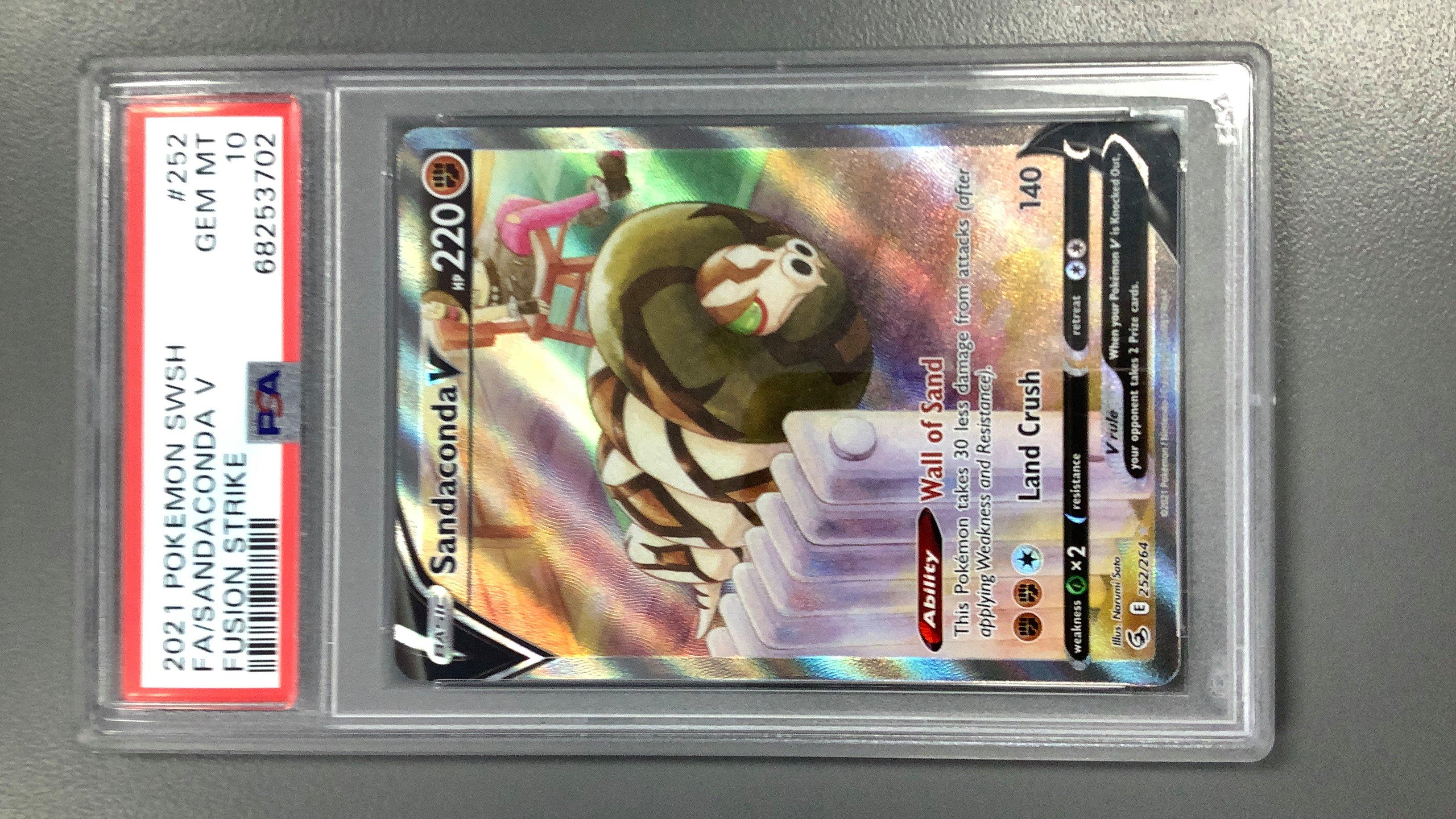 sandaconda v pokemon card 184/192 Sandaconda V