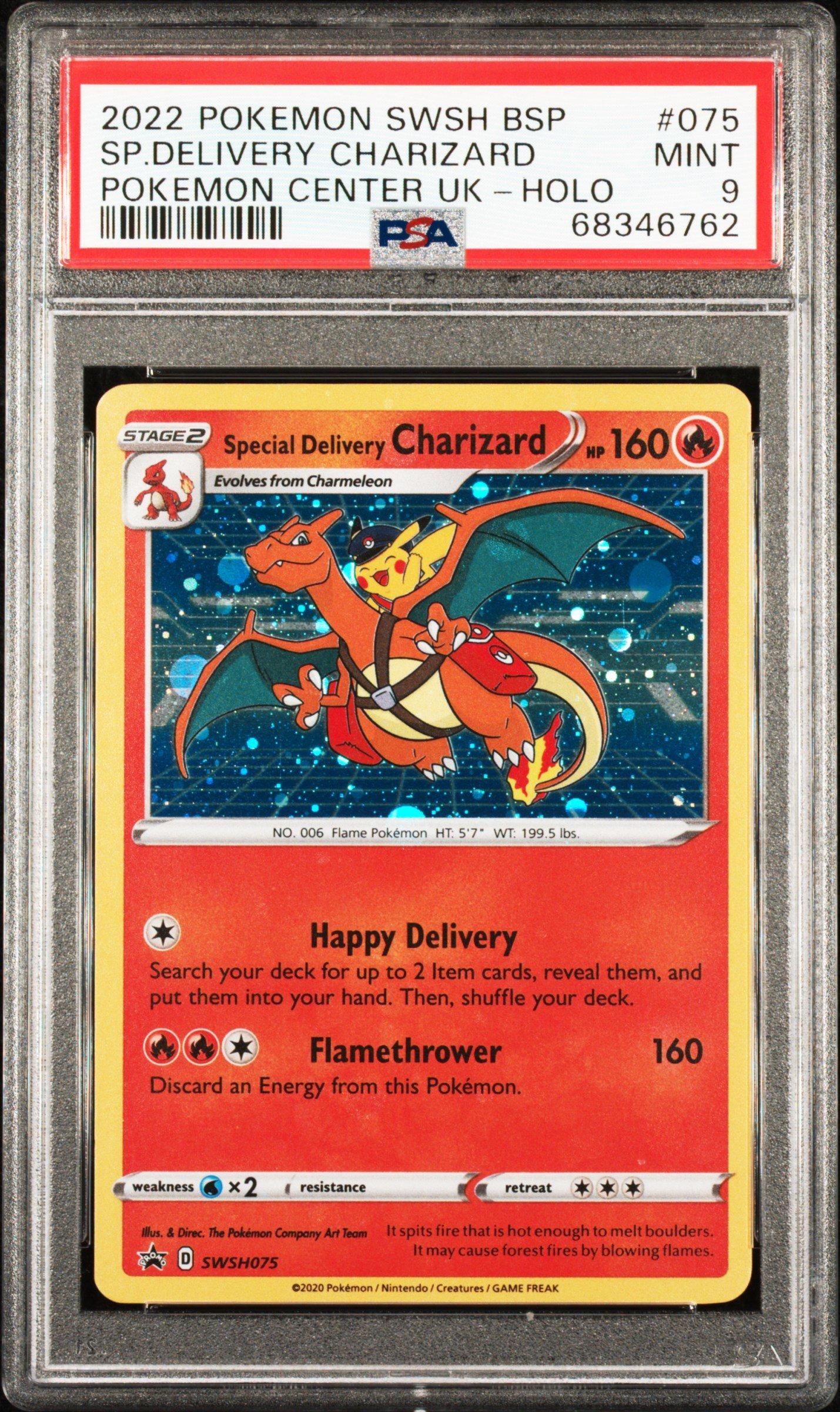 2022 Pokemon Swsh Black Star Promo 075 Special Delivery Charizard