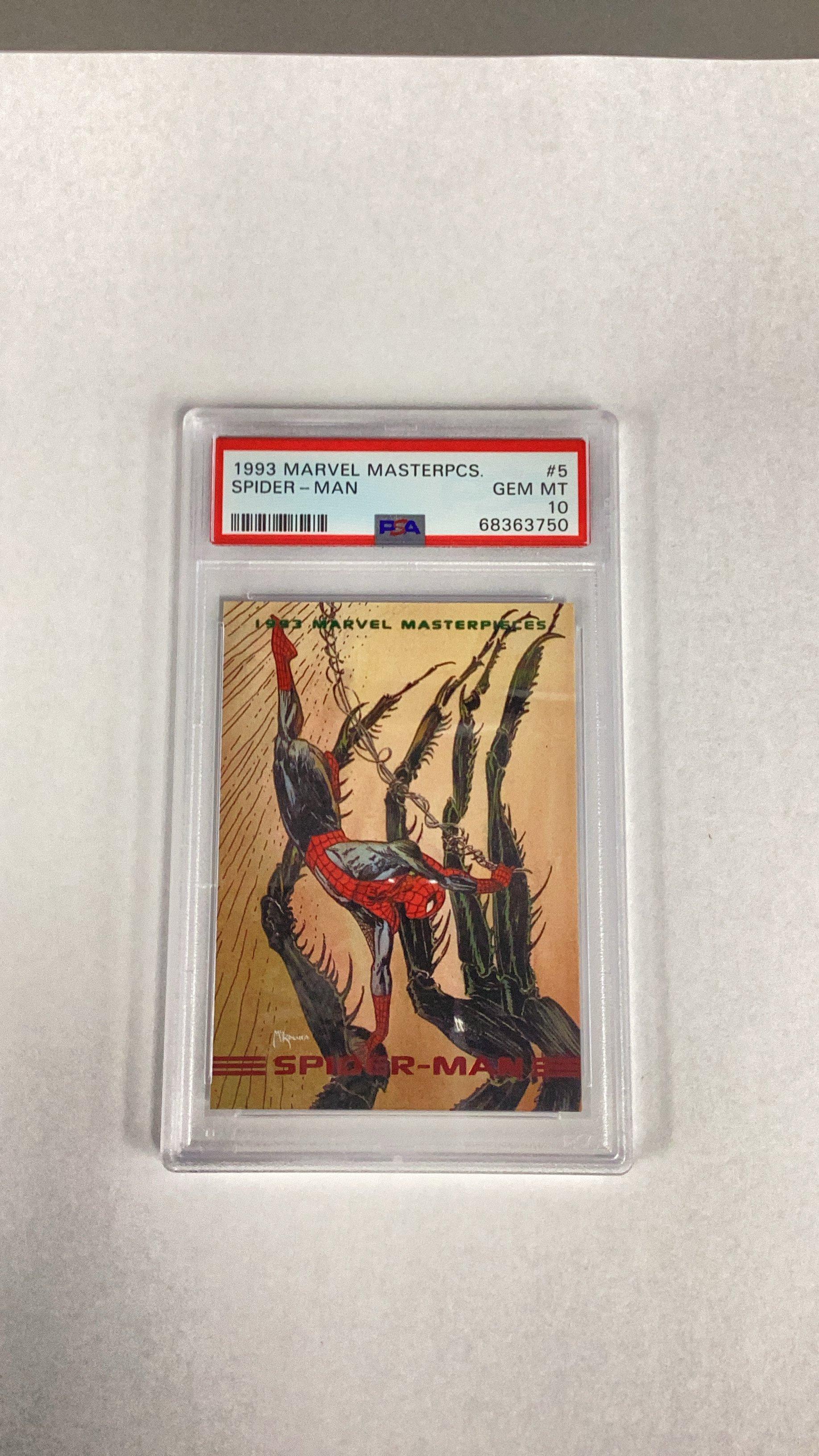 1993 Marvel Masterpieces 5 Spider-man PSA 10 Graded Card | GameStop