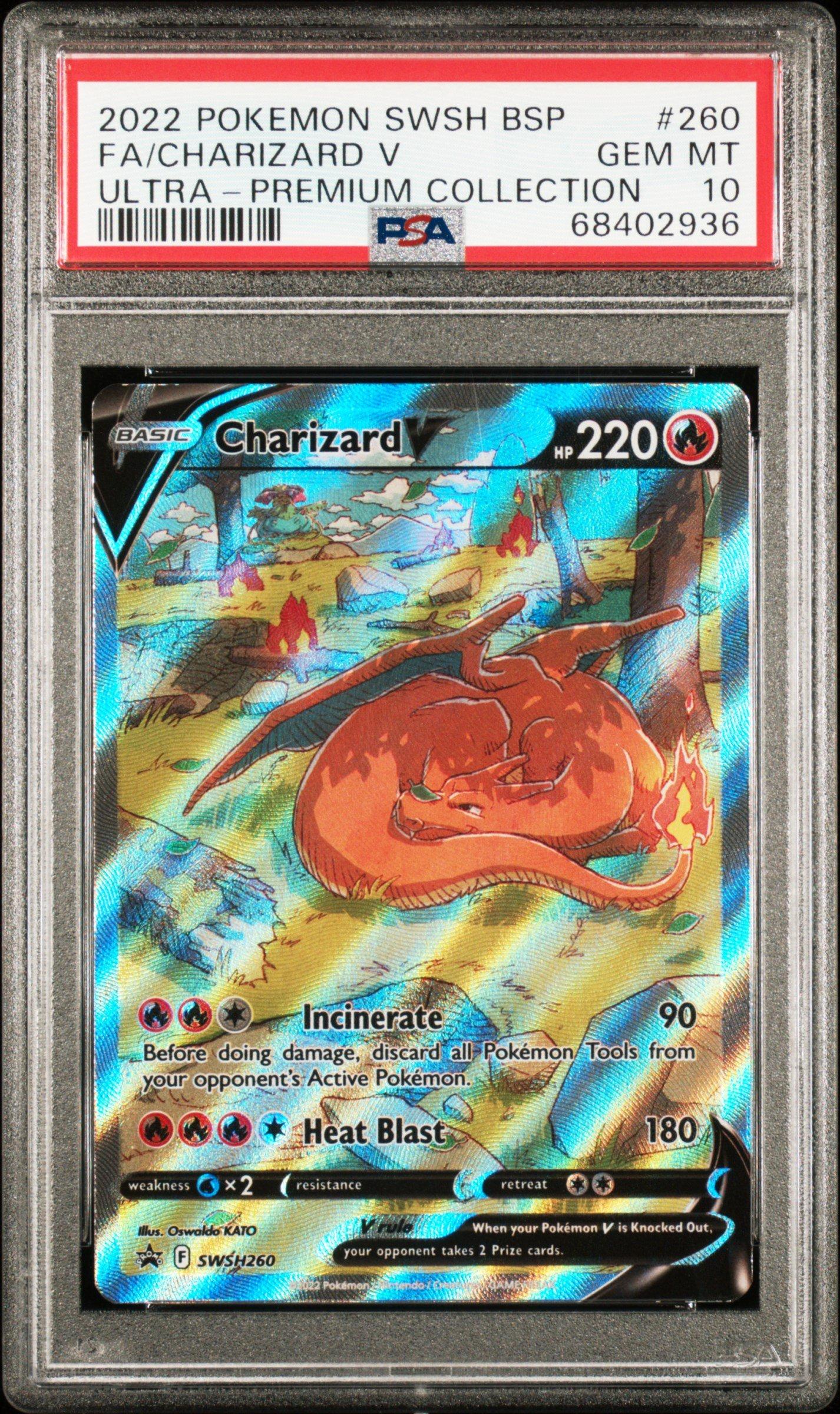 2022 Pokemon Swsh Black Star Promo 260 Full Art/charizard V Sword ...