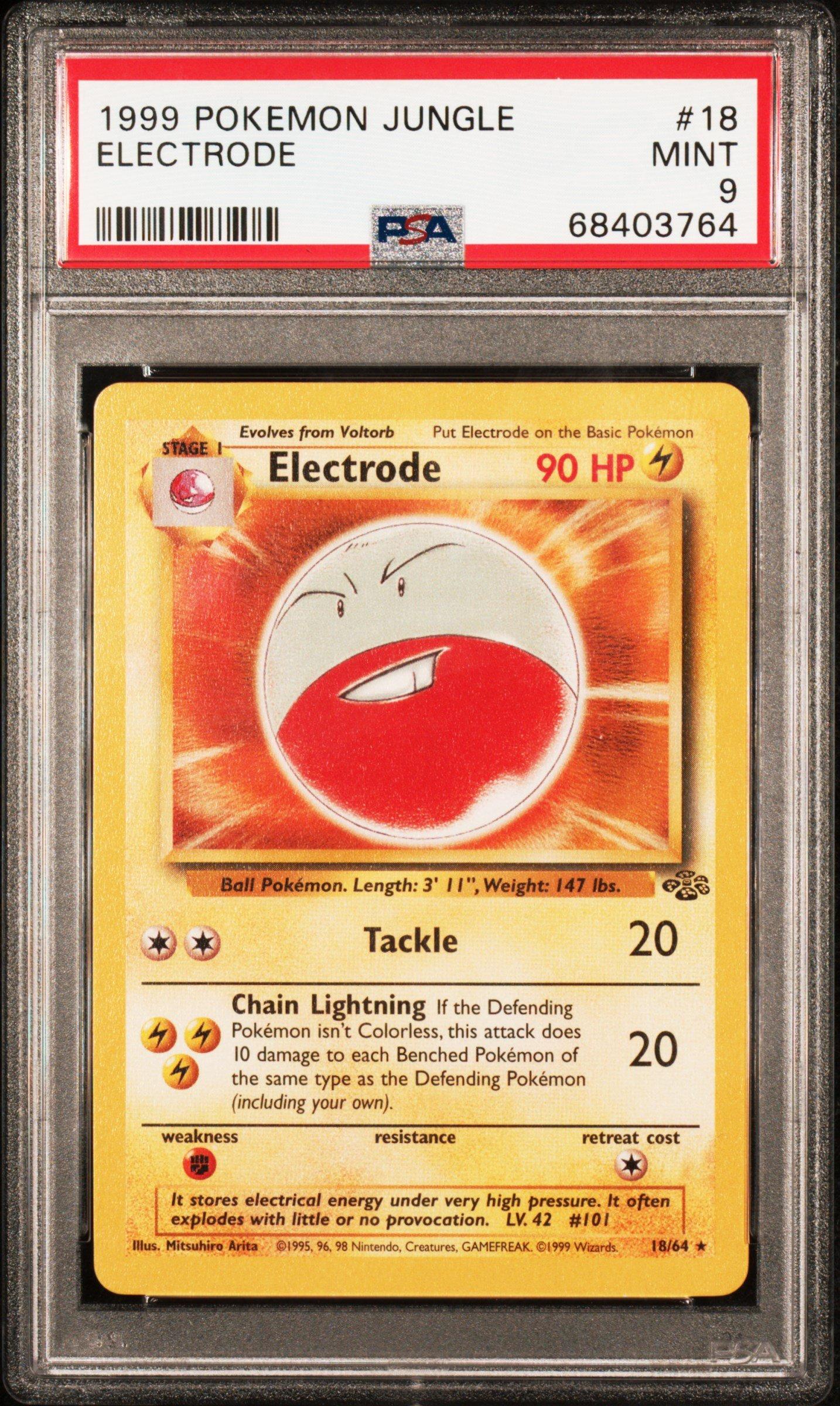 1999 Pokemon Jungle 18 Electrode PSA 9