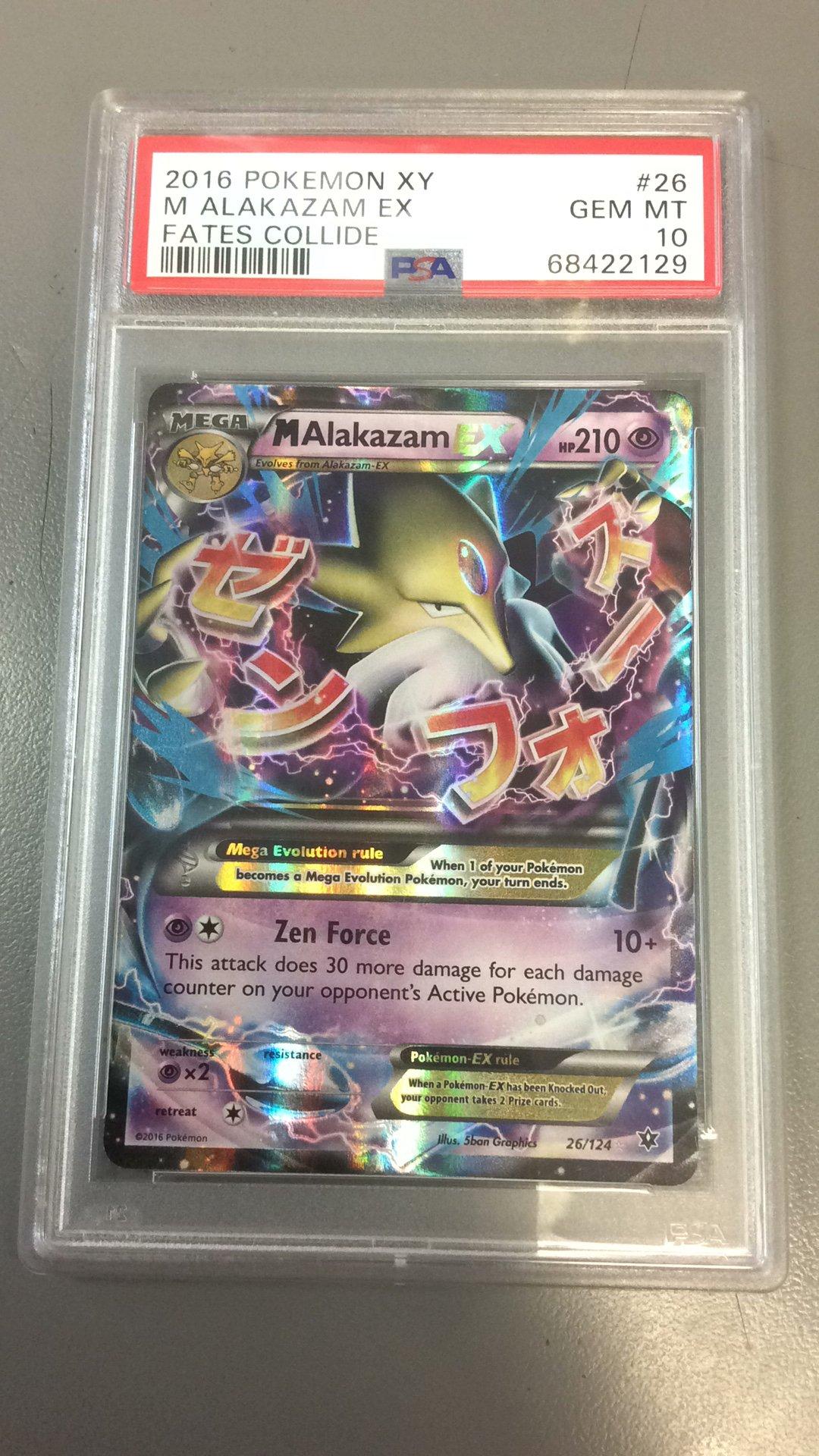 2016 Pokemon Xy Fates Collide 26 M Alakazam Ex PSA 10 | GameStop