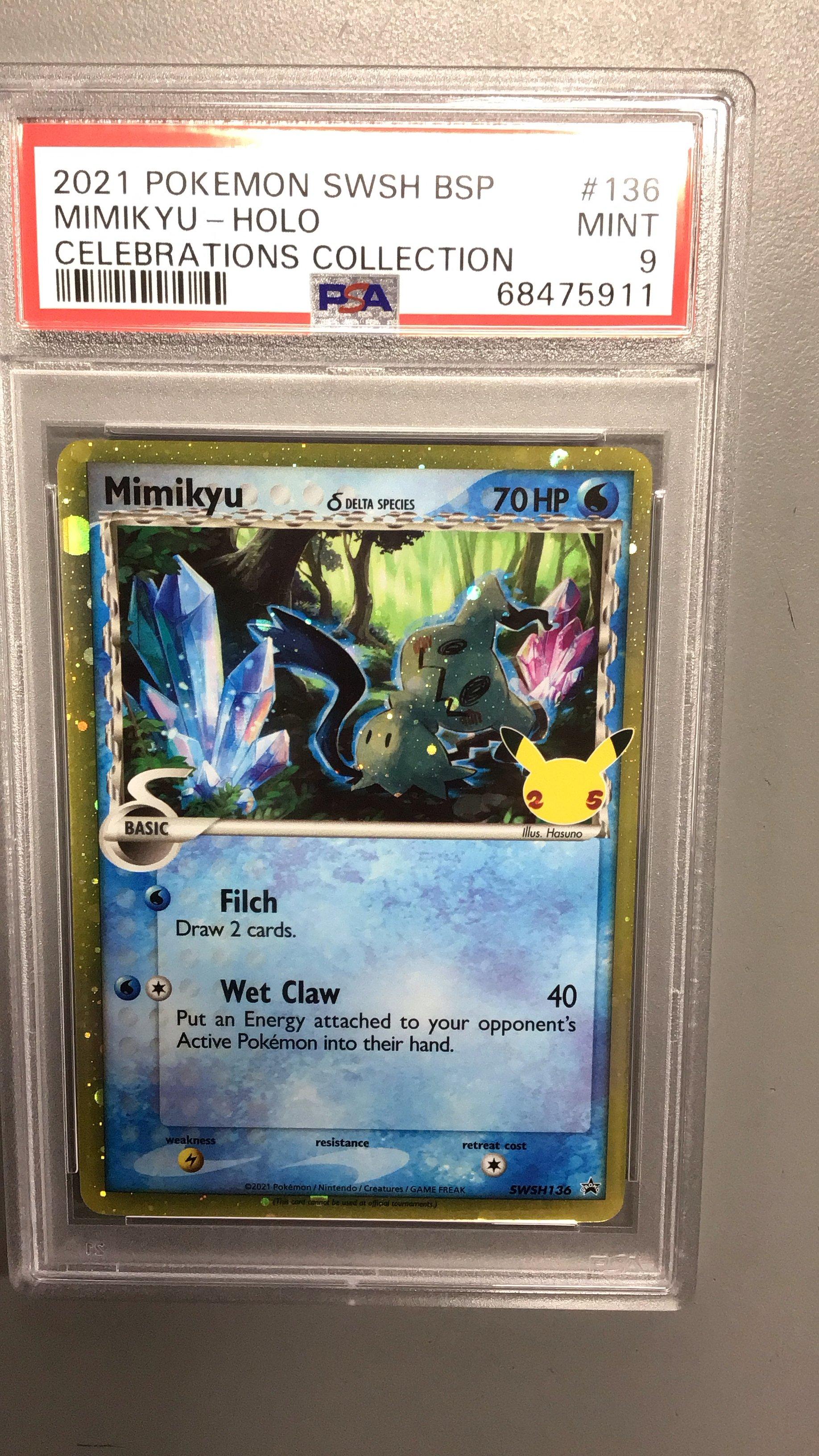 2021 Pokemon Swsh Black Star Promo 136 Mimikyu-holo Celebrations