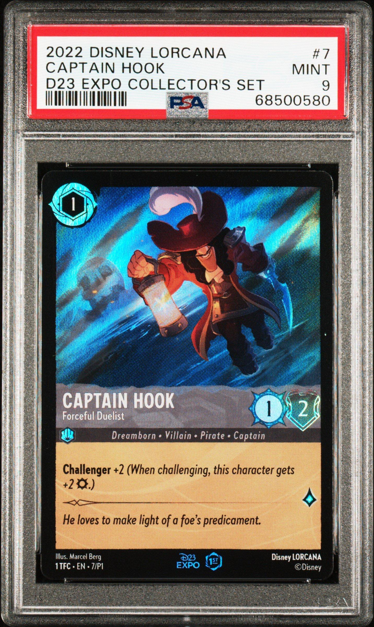 2022 Disney Lorcana Promo 7 Captain Hook - Forceful Duelist D23