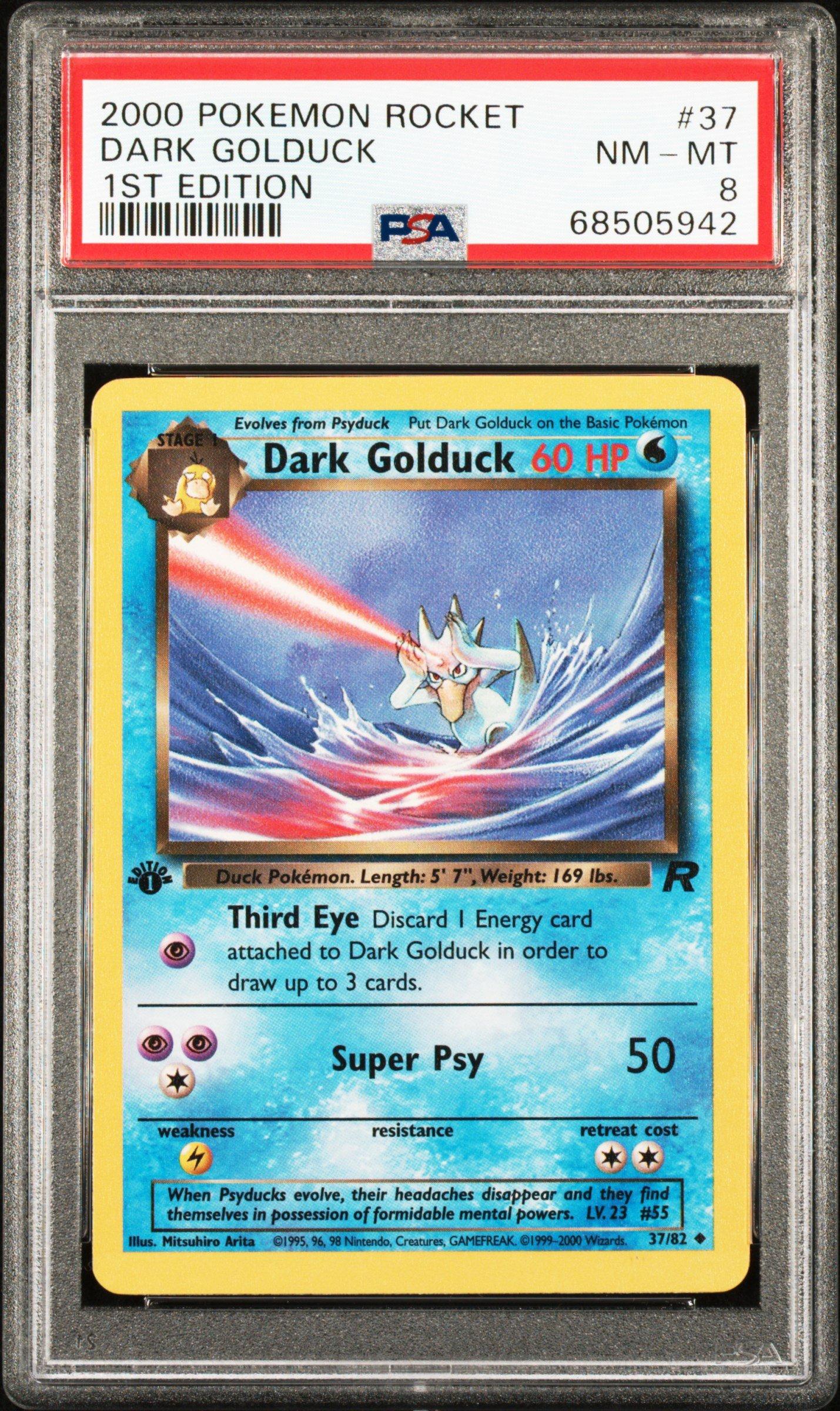 PSA 10 Pokemon Dark 2024 Golduck 1st Edition