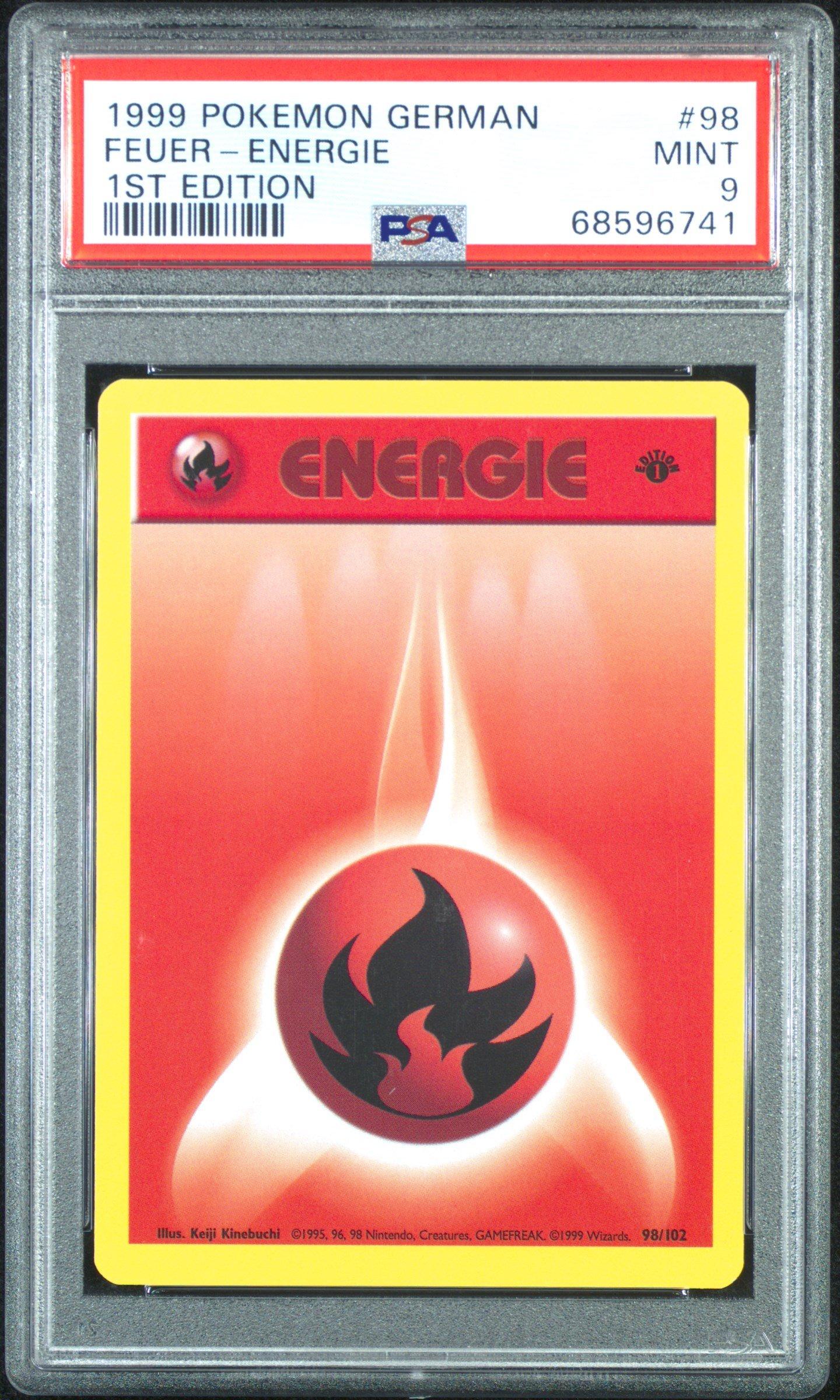1999 Pokemon German 98 Feuer-energie 1st Edition PSA 9