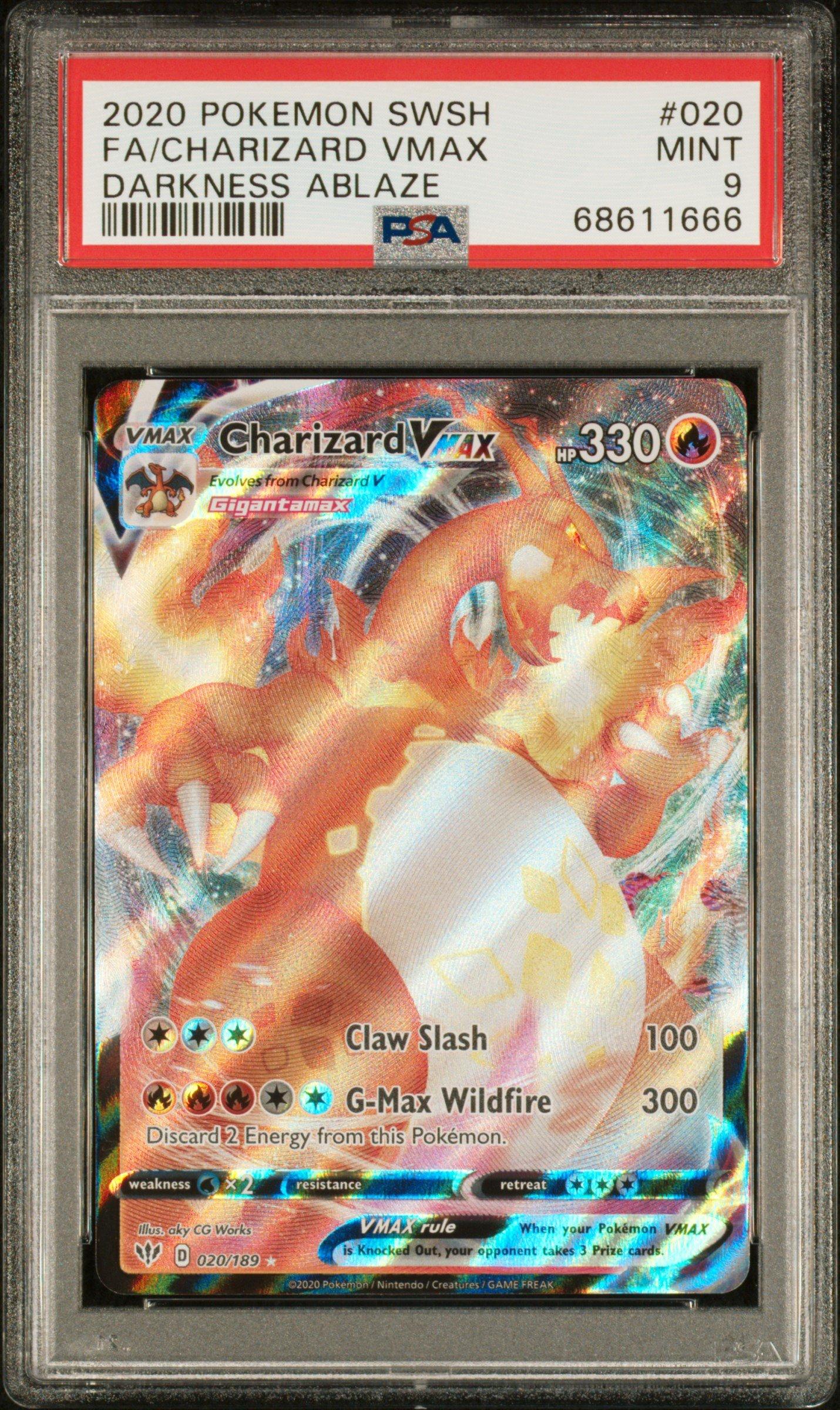 2020 Pokemon Sword & Shield Darkness Ablaze 020 Full Art/charizard