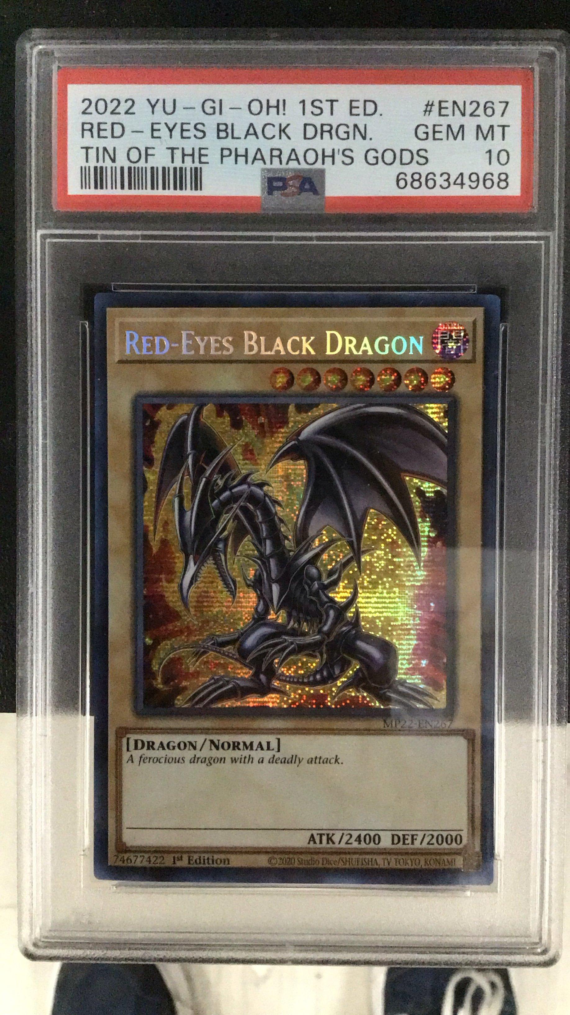 2022 Yu-gi-oh! Tin Of The Pharaoh's Gods En267 Red-eyes Black Dragon 1st Edition PSA 10