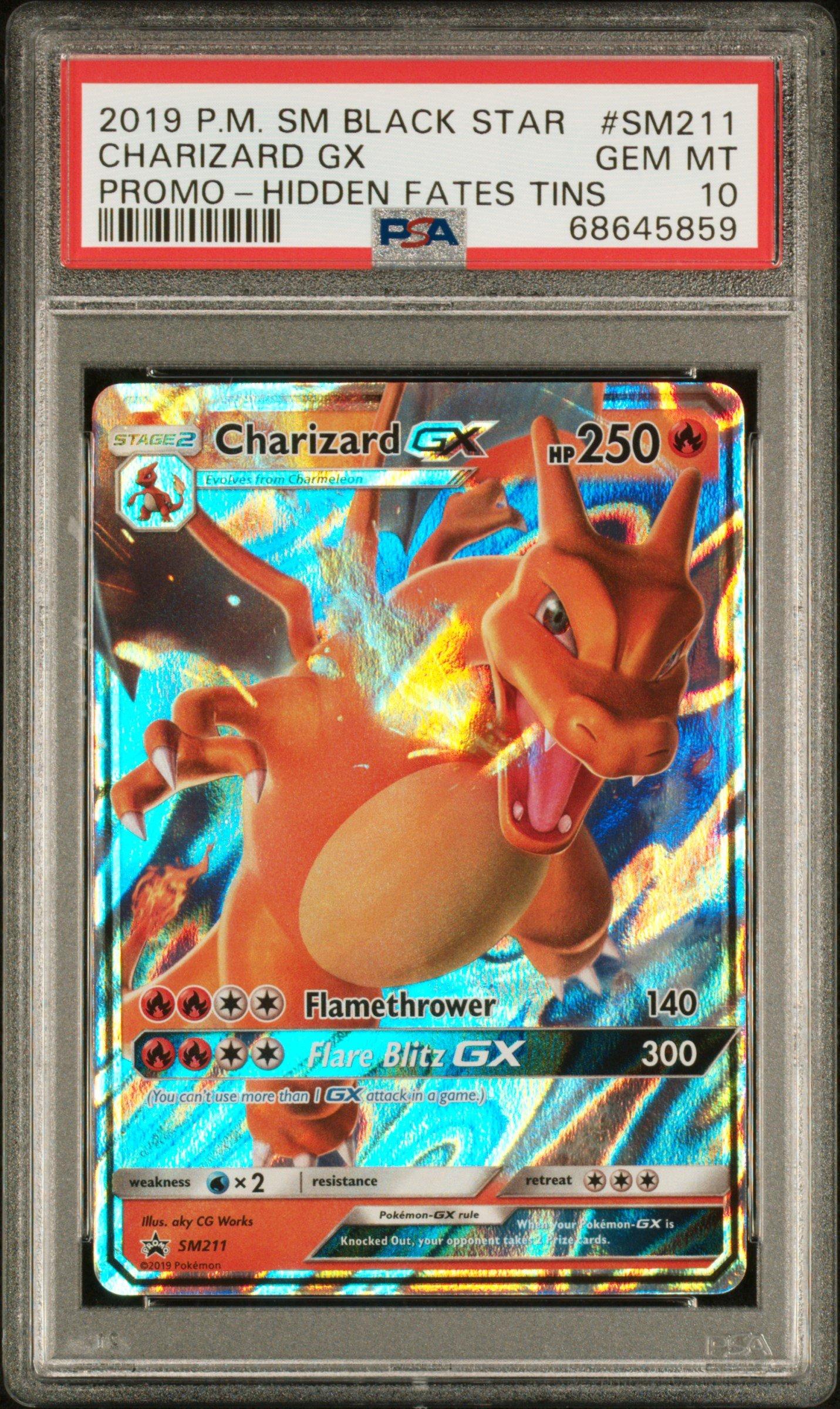 2019 Pokemon Sm Black Star Promo Sm211 Charizard Gx Hidden Fates