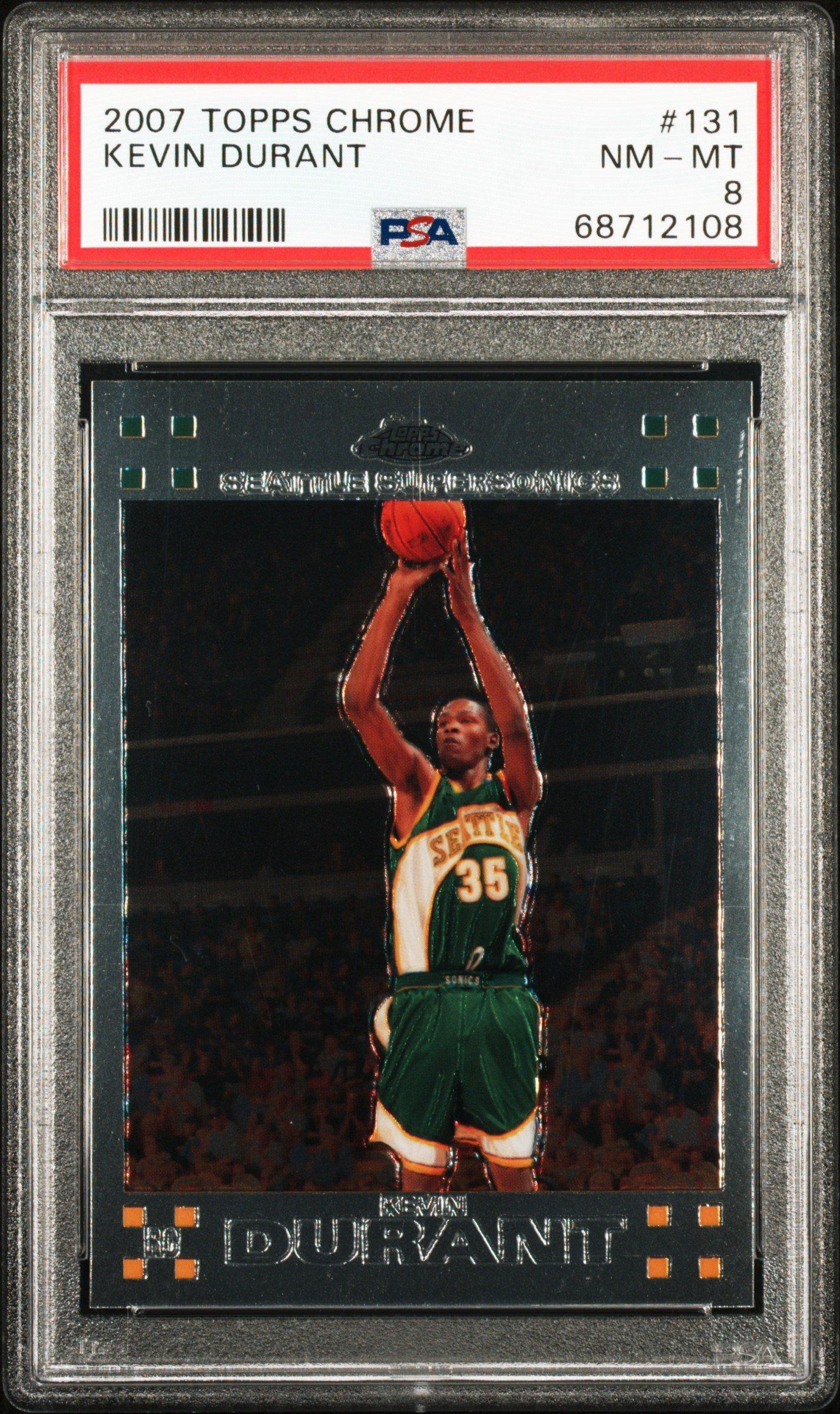 2007 Topps Chrome 131 Kevin Durant PSA 8 Graded Card | GameStop