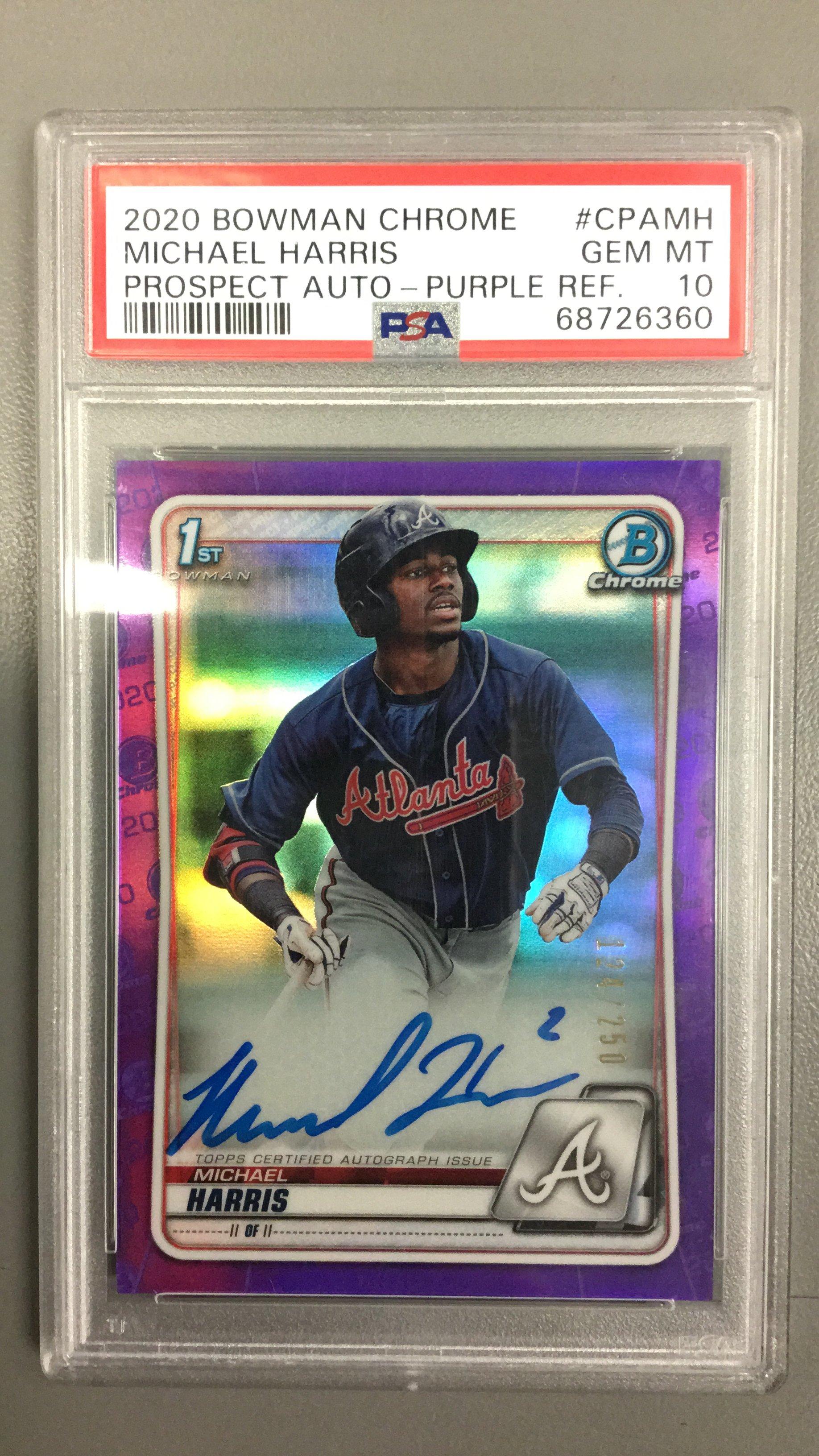 2020 Bowman Chrome Prospect Autographs Michael high quality Harris