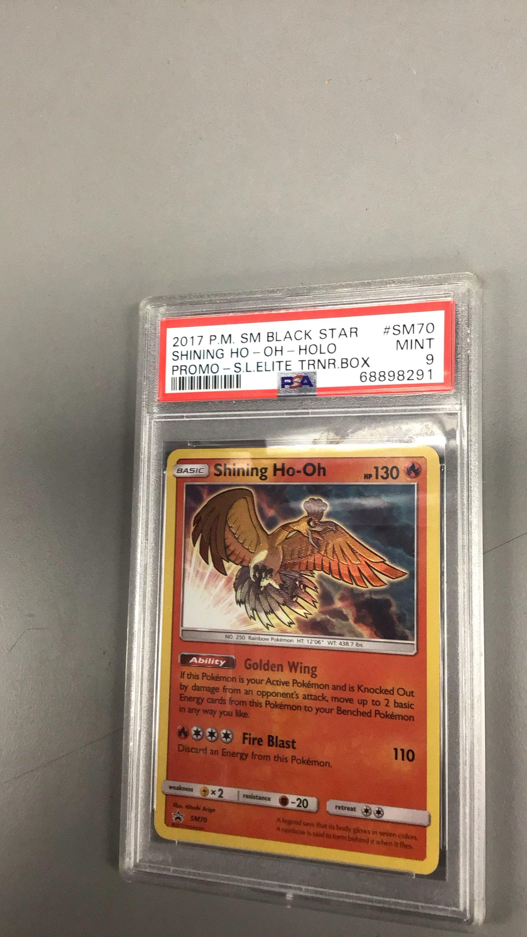 2017 Pokemon Sm Black Star Promo Sm70 Shining Ho-oh-holo Shining