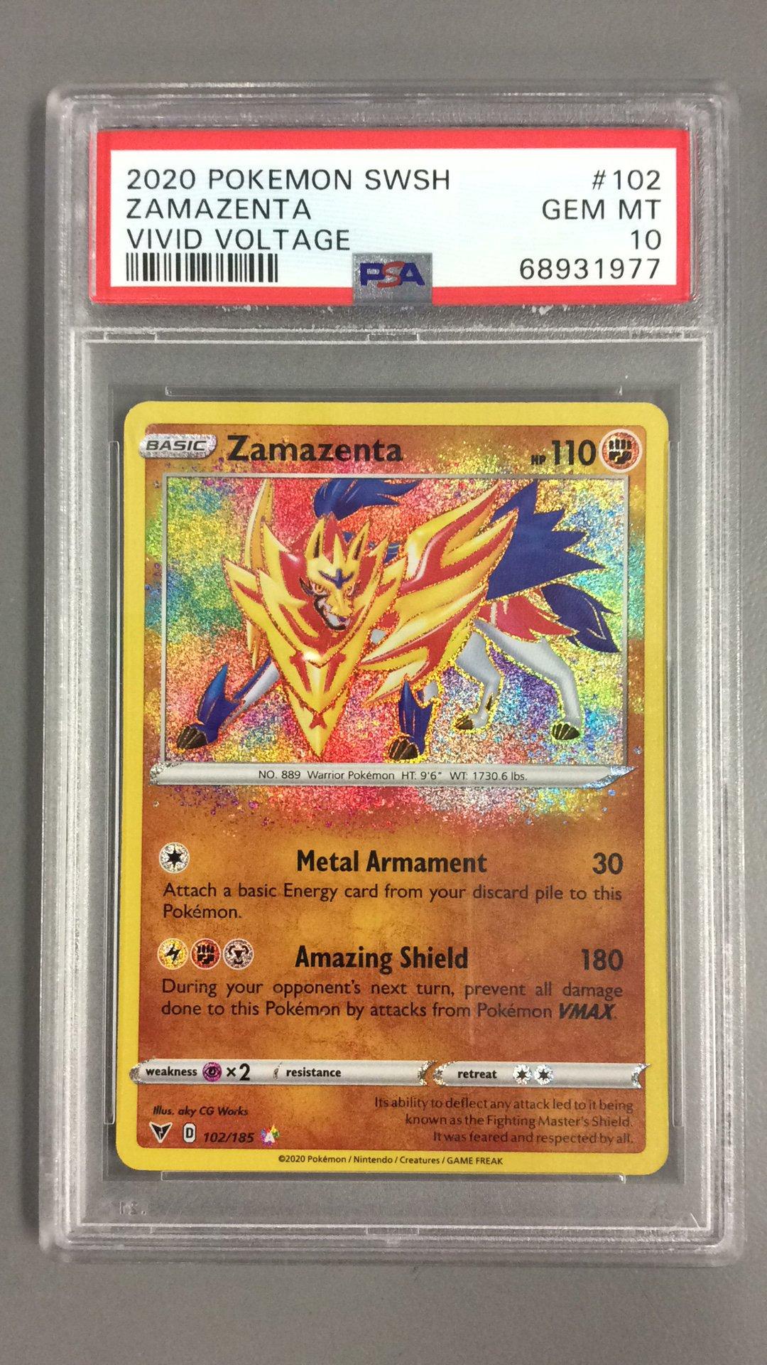 pokemon cards graded for sale Zamazenta main image 1