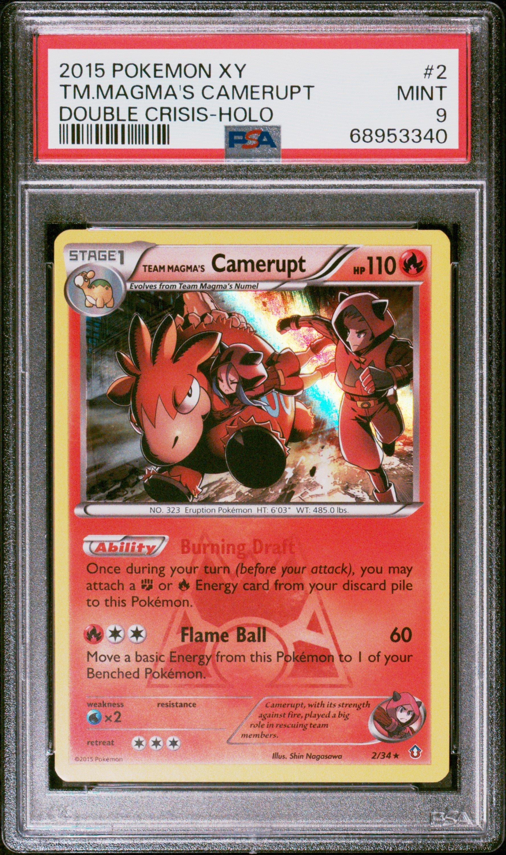 pokemon double crisis card prices 2015 Xy Tm.Aqua'S Kyogre Ex Double Crisis-Fa PSA  Mr.Ru's TCG Celebrate the incredible history of the TCG hobby by adding this Team Magmas Groudon EX 2015 Pokemon Double Crisis Ultra Rare #15 PSA Authenticated 3 Card to your vault Pokemon Japanese Double Crisis Card