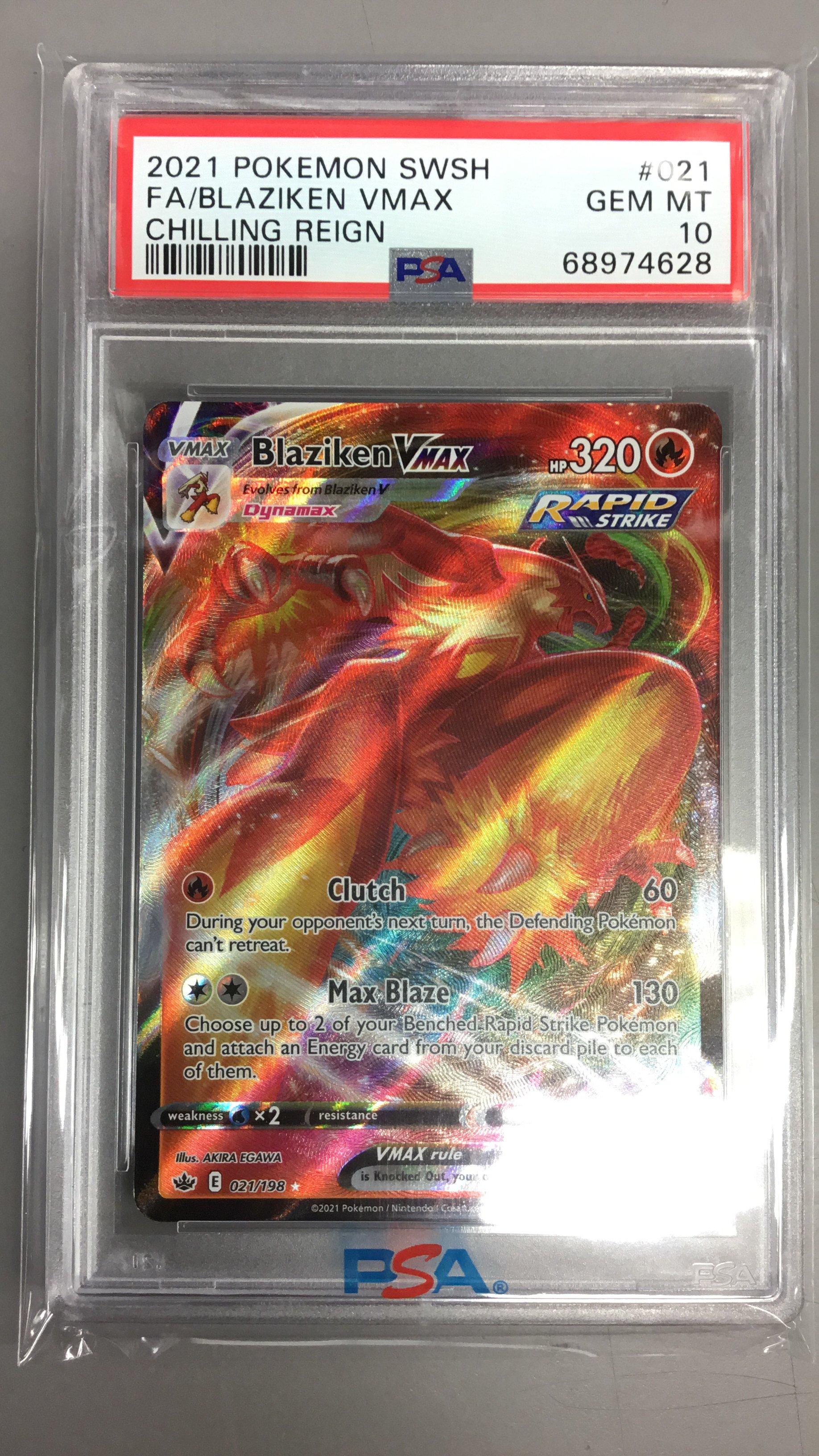 2021 Pokemon Sword & Shield Chilling Reign 021 Full Art/blaziken