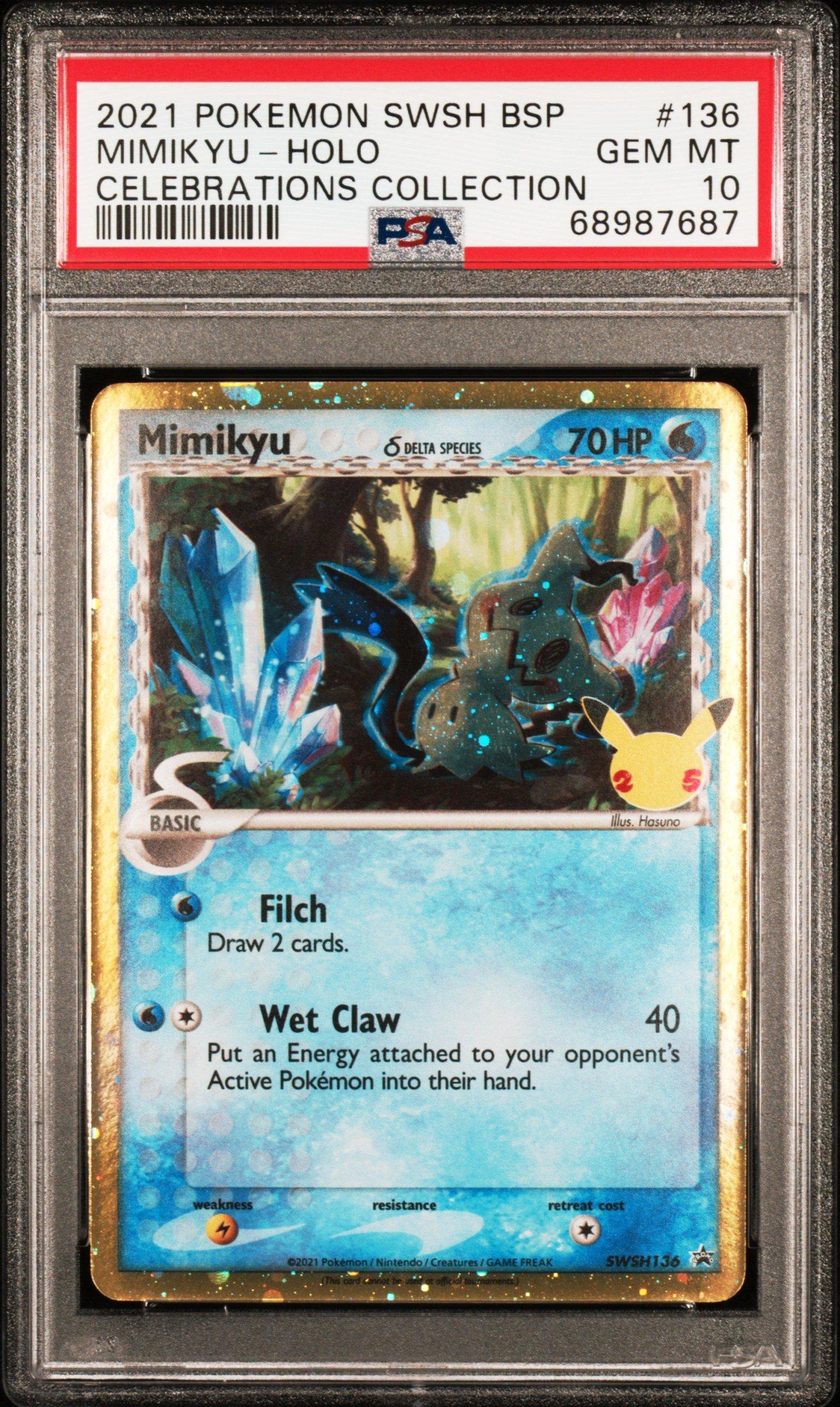 2021 Pokemon Swsh Black Star Promo 136 Mimikyu-holo