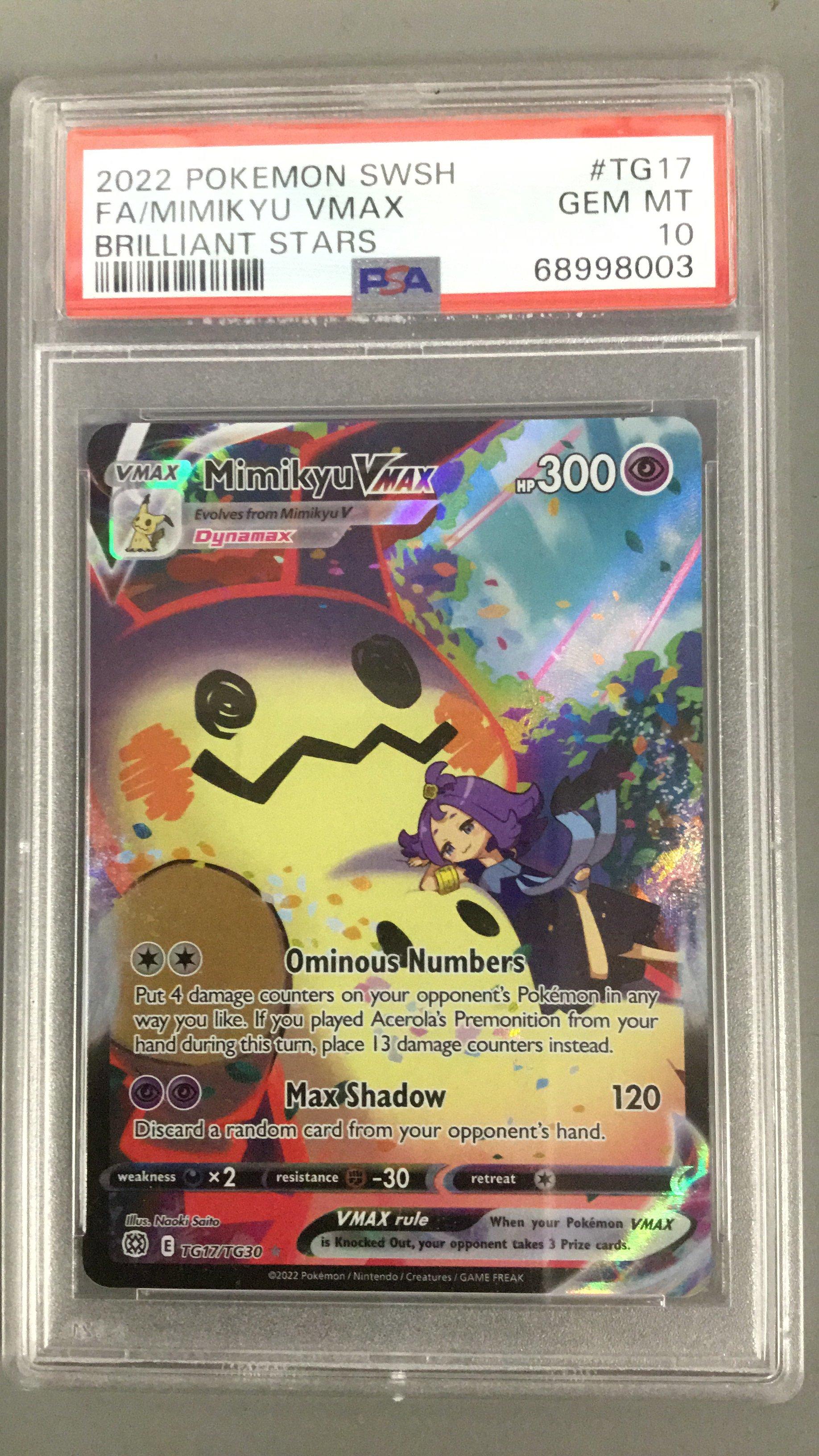2022 Pokemon Sword & Shield Brilliant Stars Tg17 Full Art/mimikyu