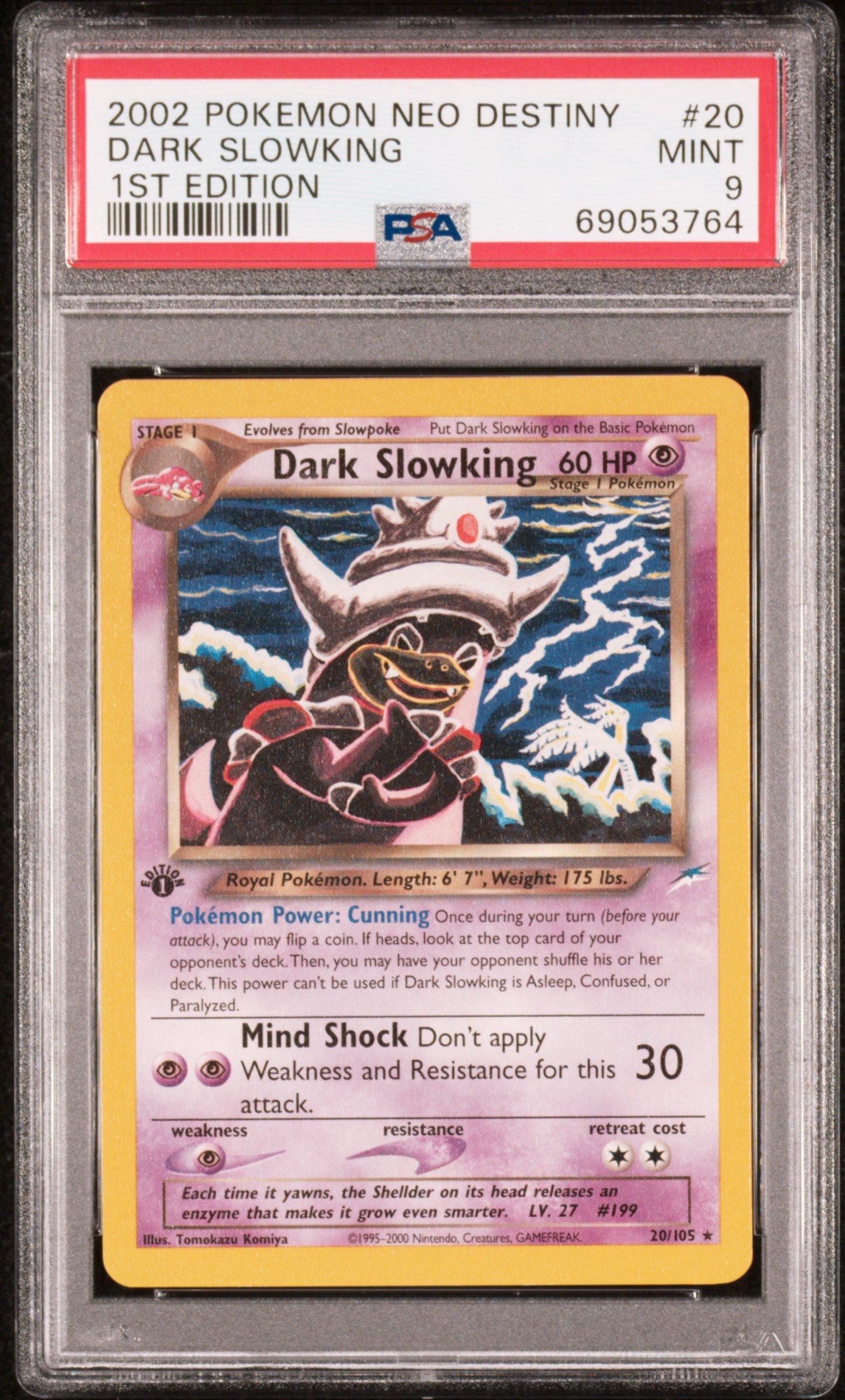 2002 Pokemon Neo Destiny 20 Dark Slowking 1st Edition PSA 9 | GameStop